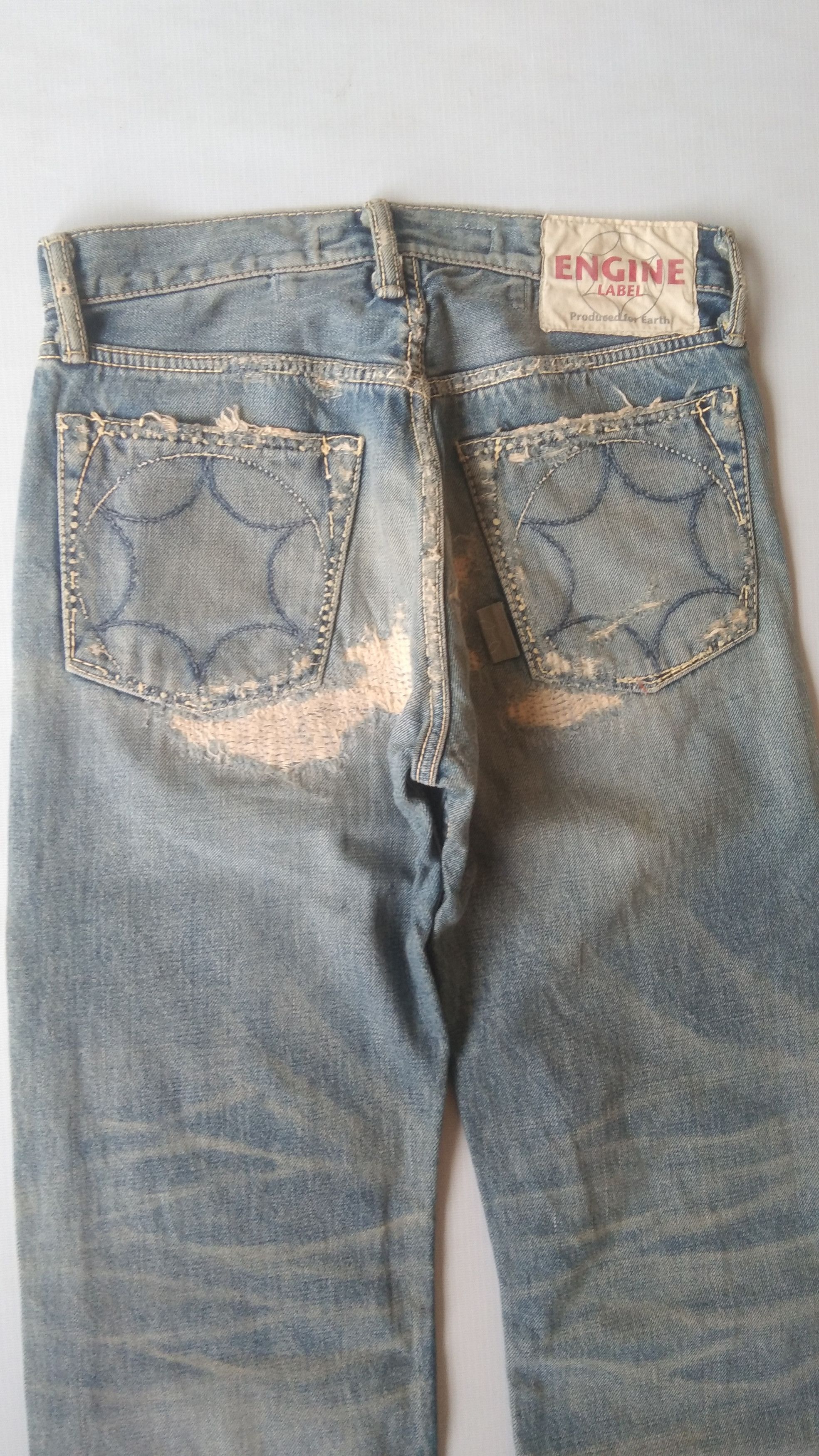 Japanese Brand Distress jeans Engine label selved Size US 28 / EU 44 - 8 Thumbnail