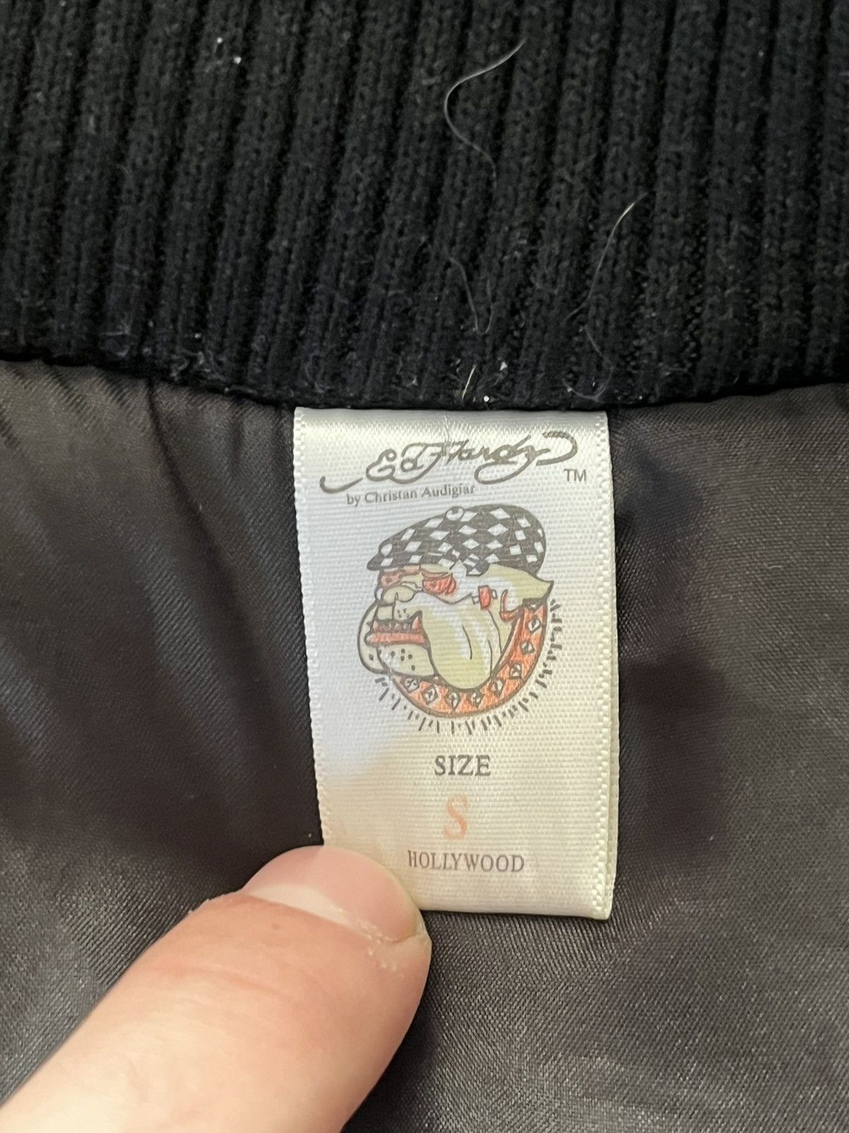 Ed Hardy Ed Hardy by Christian Audigier Leather Jacet Size US S / EU 44-46 / 1 - 12 Thumbnail