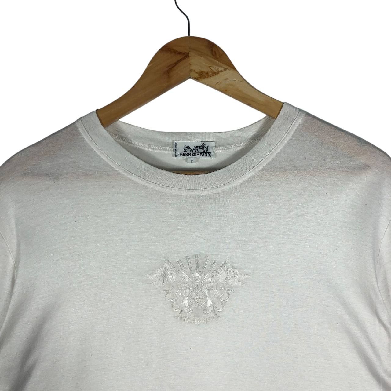 Hermes Hermes Paris White T-Shirt Size US S / EU 44-46 / 1 - 2 Thumbnail