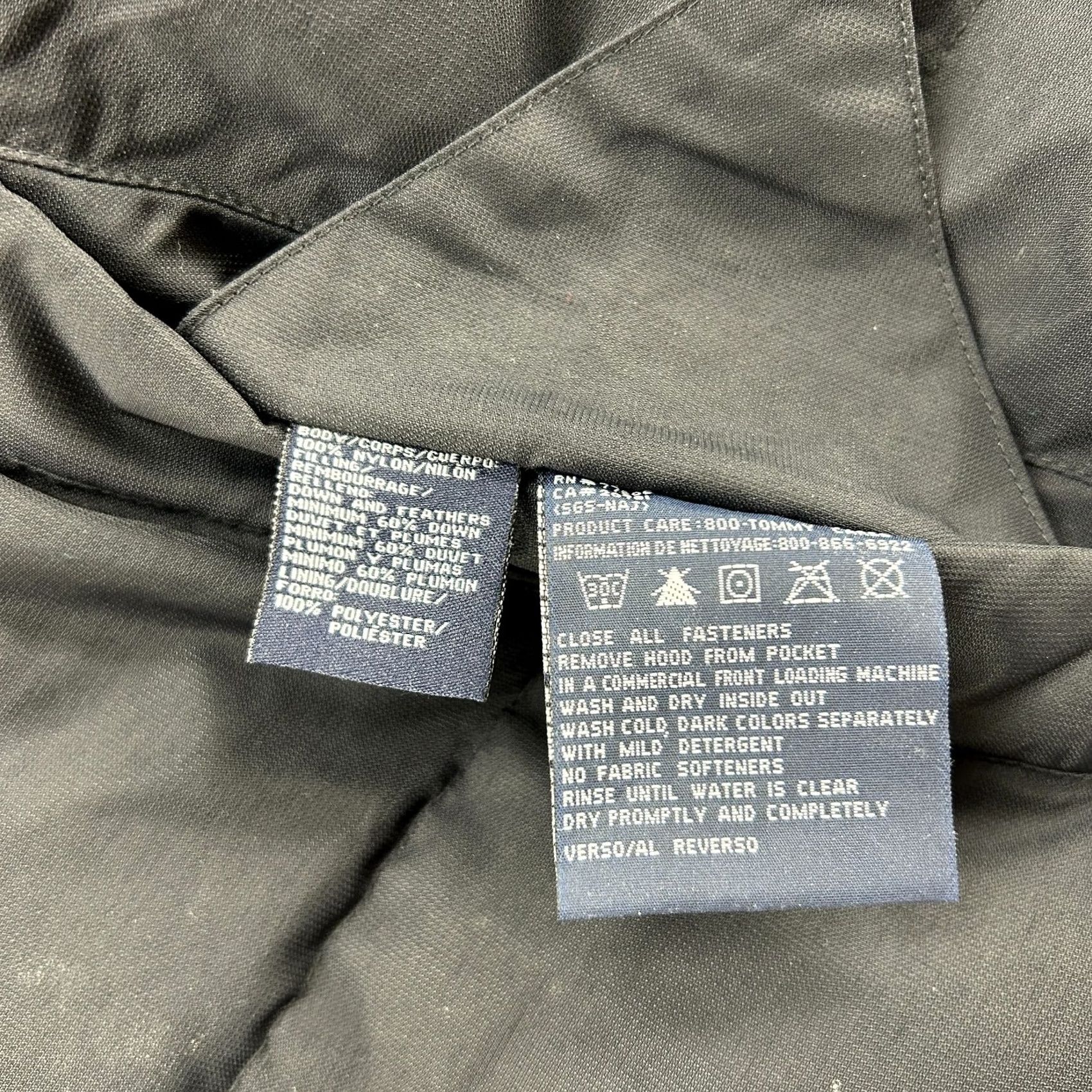 Tommy Hilfiger VINTAGE Tommy Hilfiger Jacket Mens M Black Reversible Puffer Down Parka 90s Hiking Outdoor Size US M / EU 48-50 / 2 - 6 Thumbnail