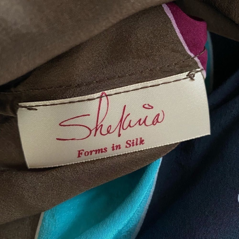 Other Shekina Forms in Silk Hand-Painted Vintage Silk Top | Abstra Size ONE SIZE - 4 Thumbnail