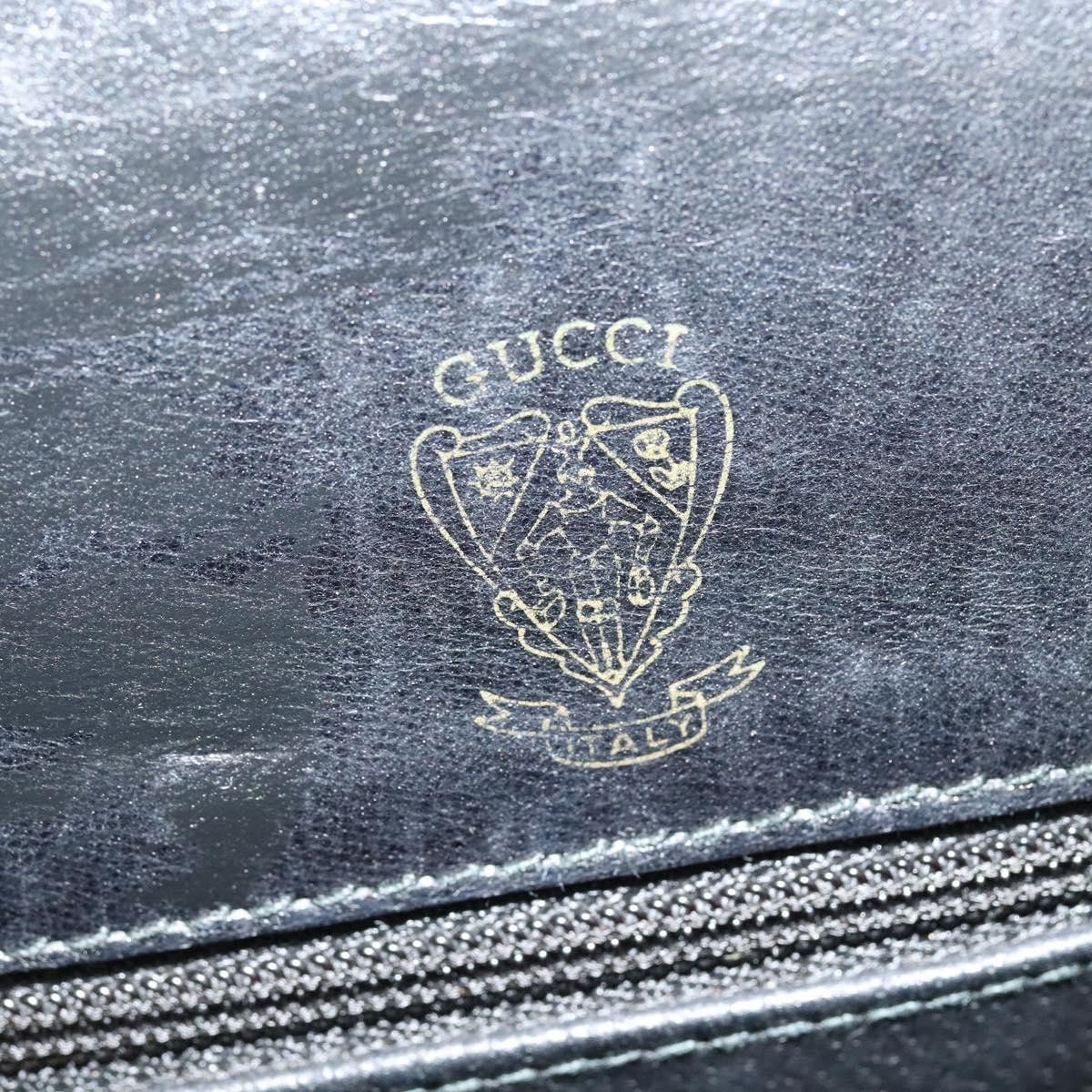 Gucci GUCCI Micro GG Canvas Shoulder Bag Leather Gold Black Size ONE SIZE - 15 Thumbnail