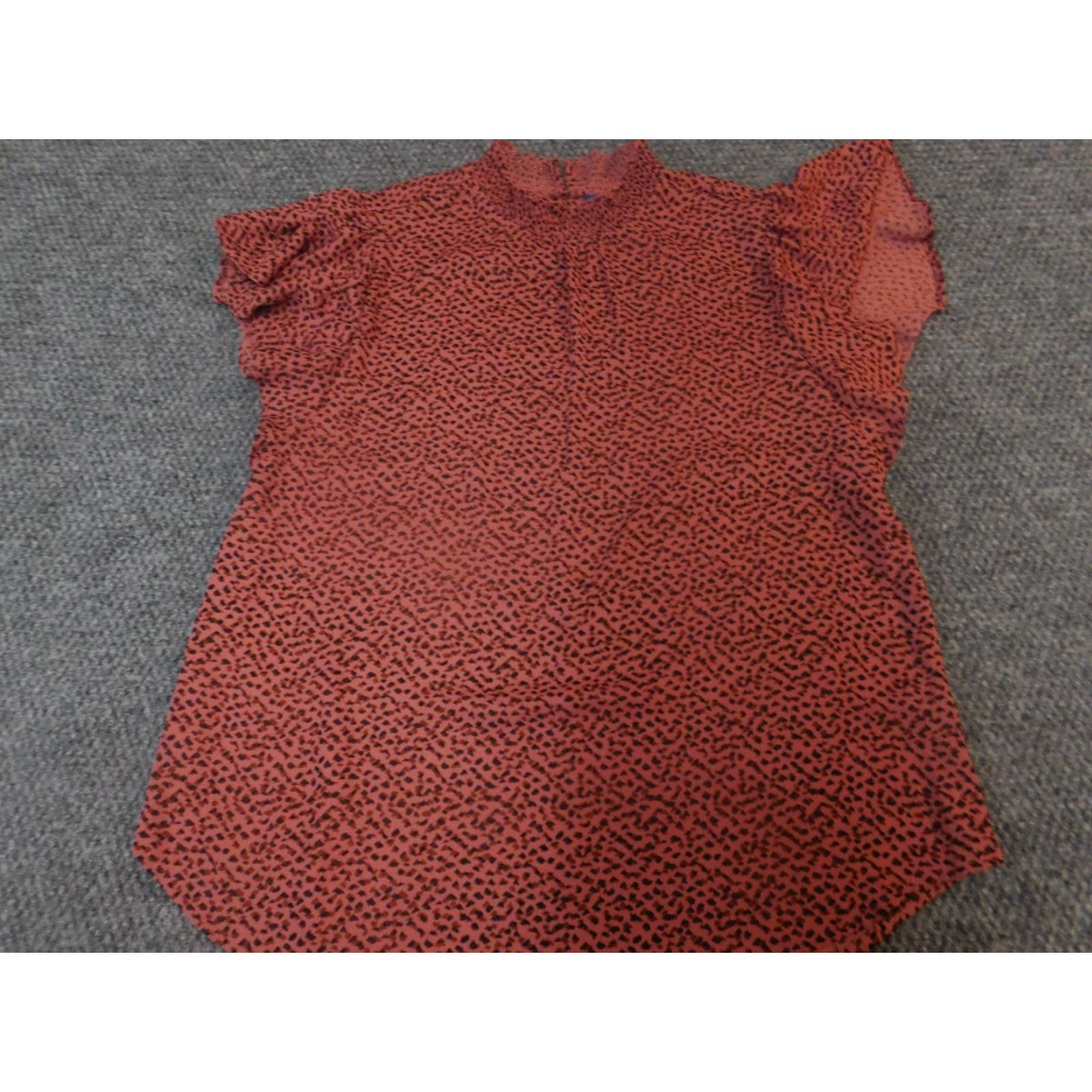 Apt. 9 Apt 9 Blouse M Women Casual Crew Neck Cotton Polyester Rayon Stretch Sleeveless Button Blue Pink Regular Non-Vintage Size M / US 6-8 / IT 42-44 - 2 Thumbnail