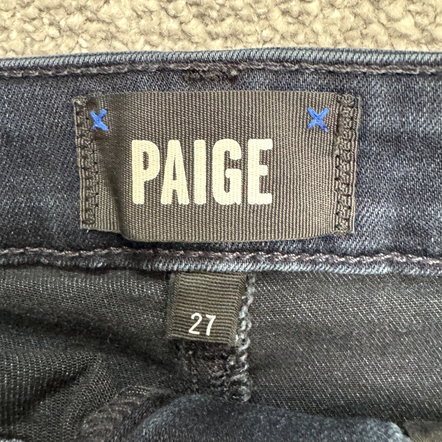 Paige Paige Jeans Womens 27 Blue Dark Wash High Rise Skinny Slim 5-Pocket Denim Size 27" / US 4 / IT 40 - 7 Thumbnail