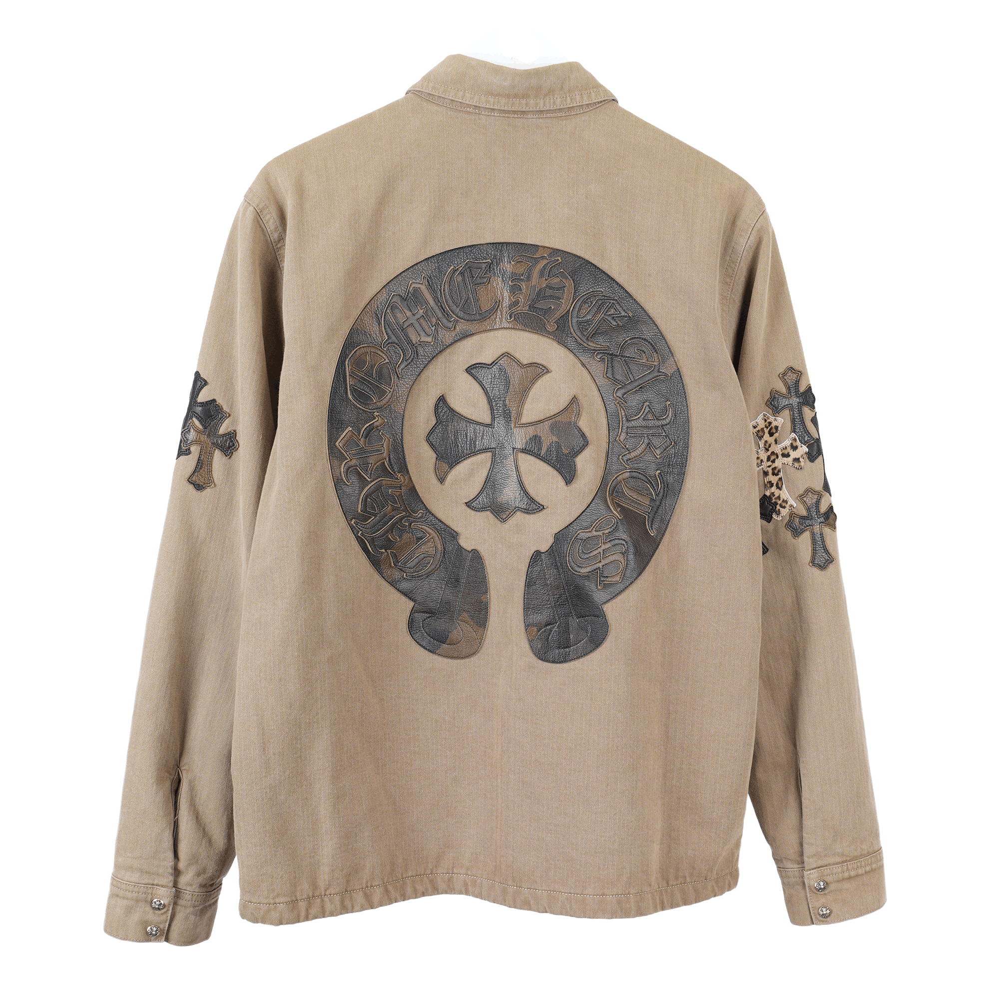 Chrome Hearts 1/1 CHROME HEARTS KHAKI WORK JACKET CROSS PATCH WITH HORSESH Size US L / EU 52-54 / 3 - 2 Thumbnail