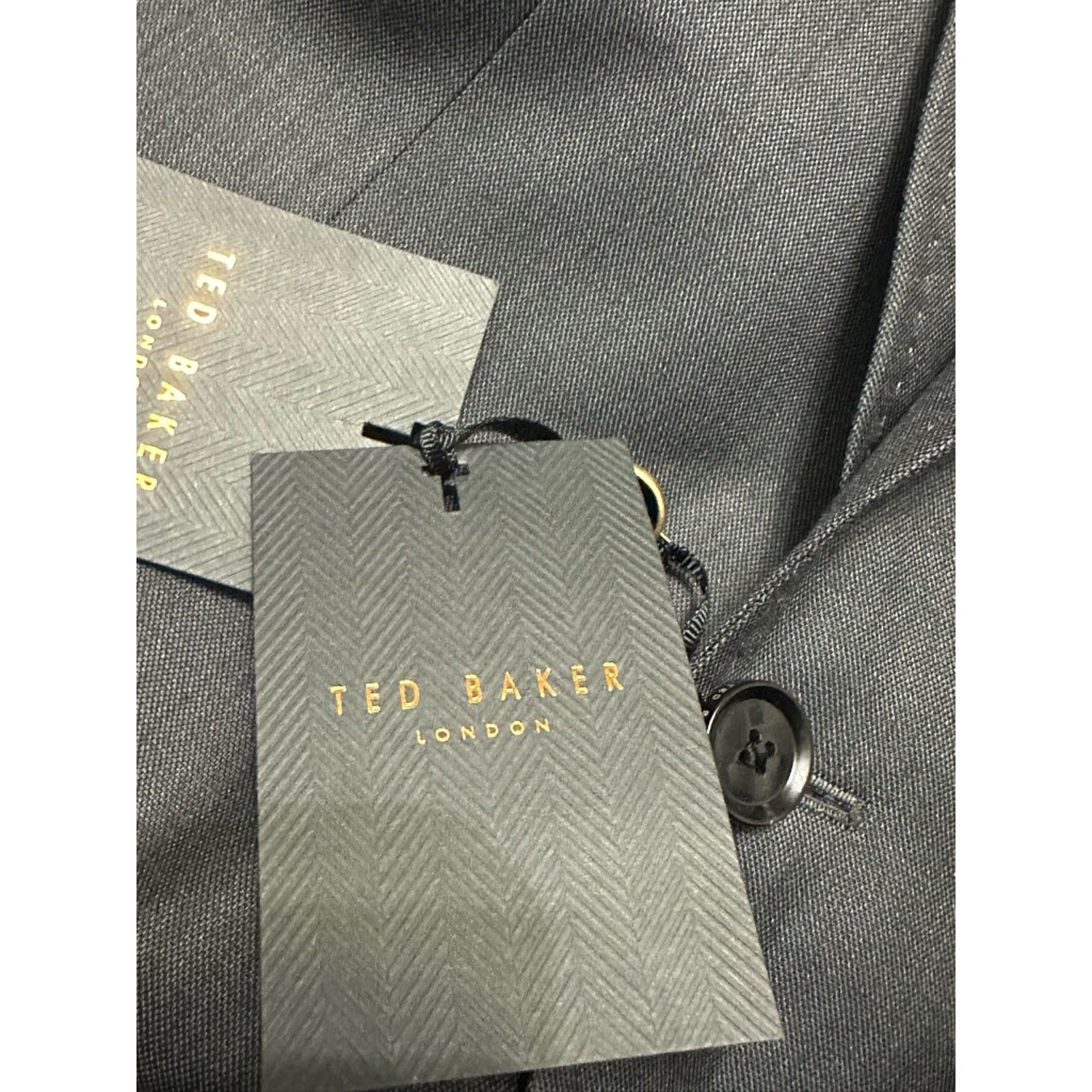 Ted Baker Ted Baker Two Button Jay Suit Jacket Gray Modern Fit 38R New Size 48R - 10 Thumbnail