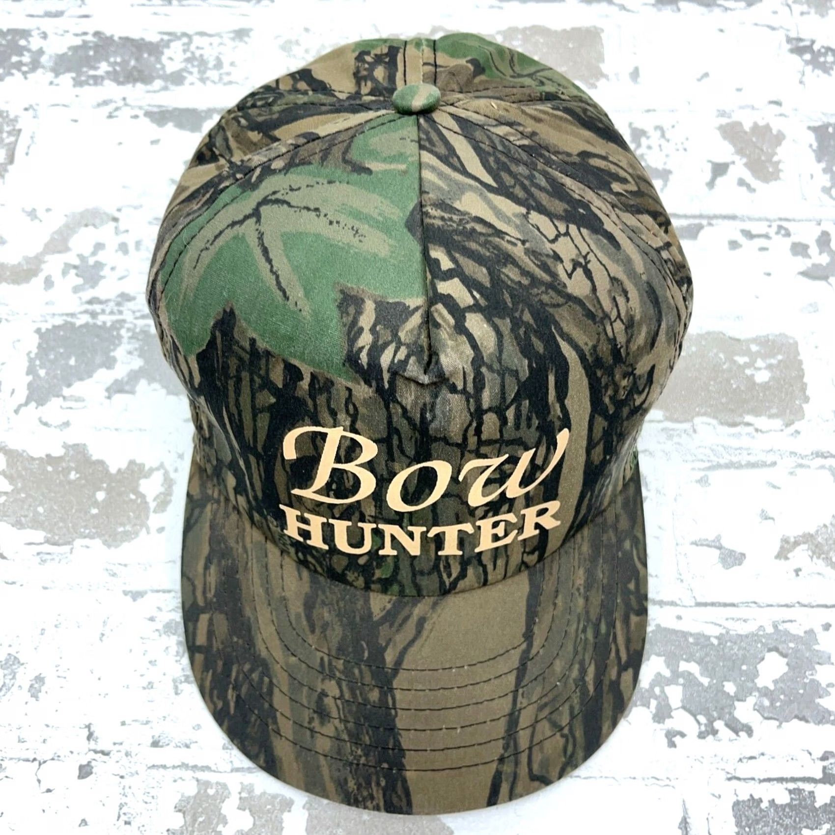 Hunter VINTAGE Trebark Camo Trucker Hat Cap SnapBack USA 80s 90s Hunting Bow Hunter Tee Size ONE SIZE - 4 Thumbnail