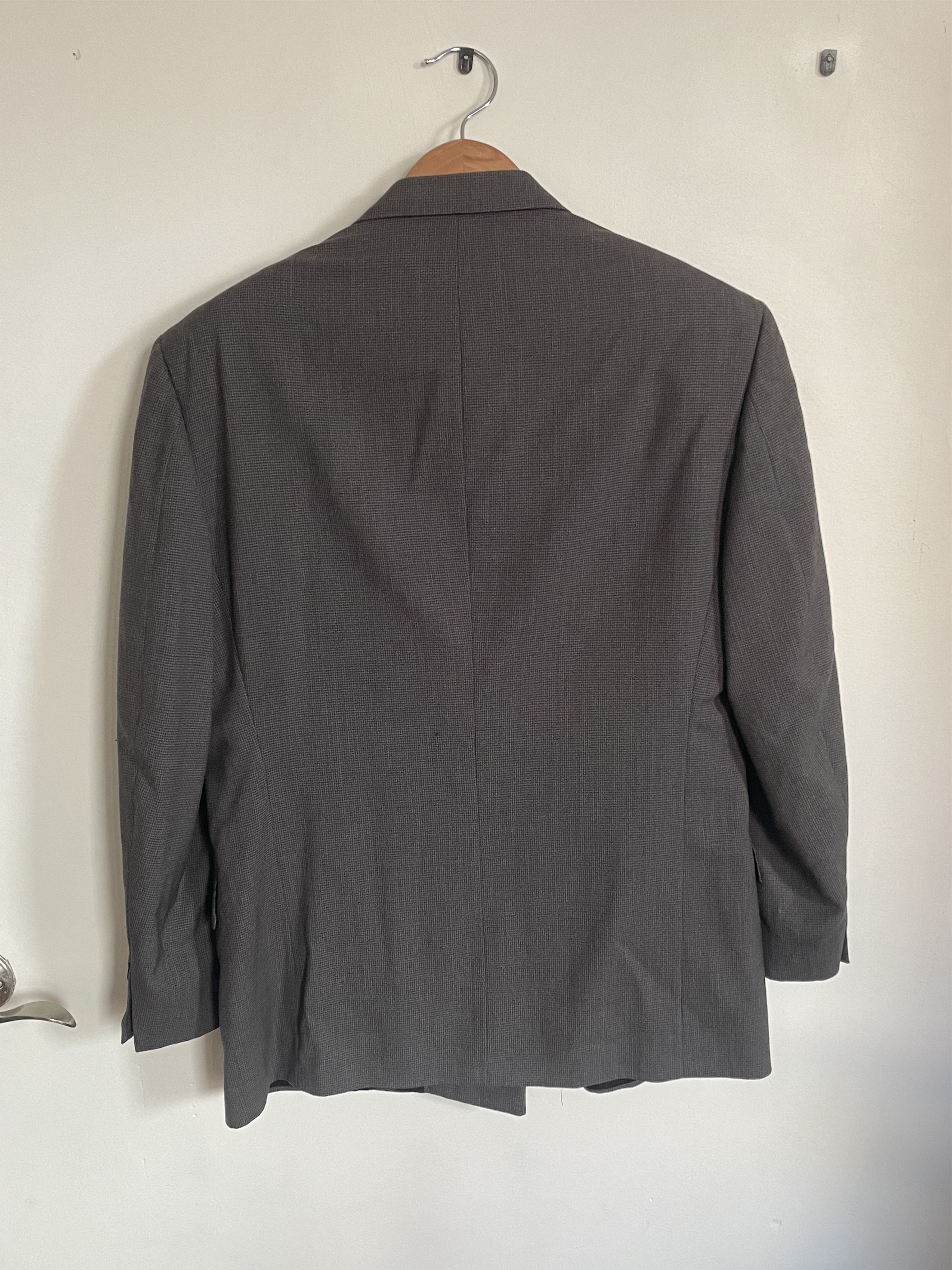 Dillard's Grey Houndstooth Blazer Size 40R - 3 Thumbnail