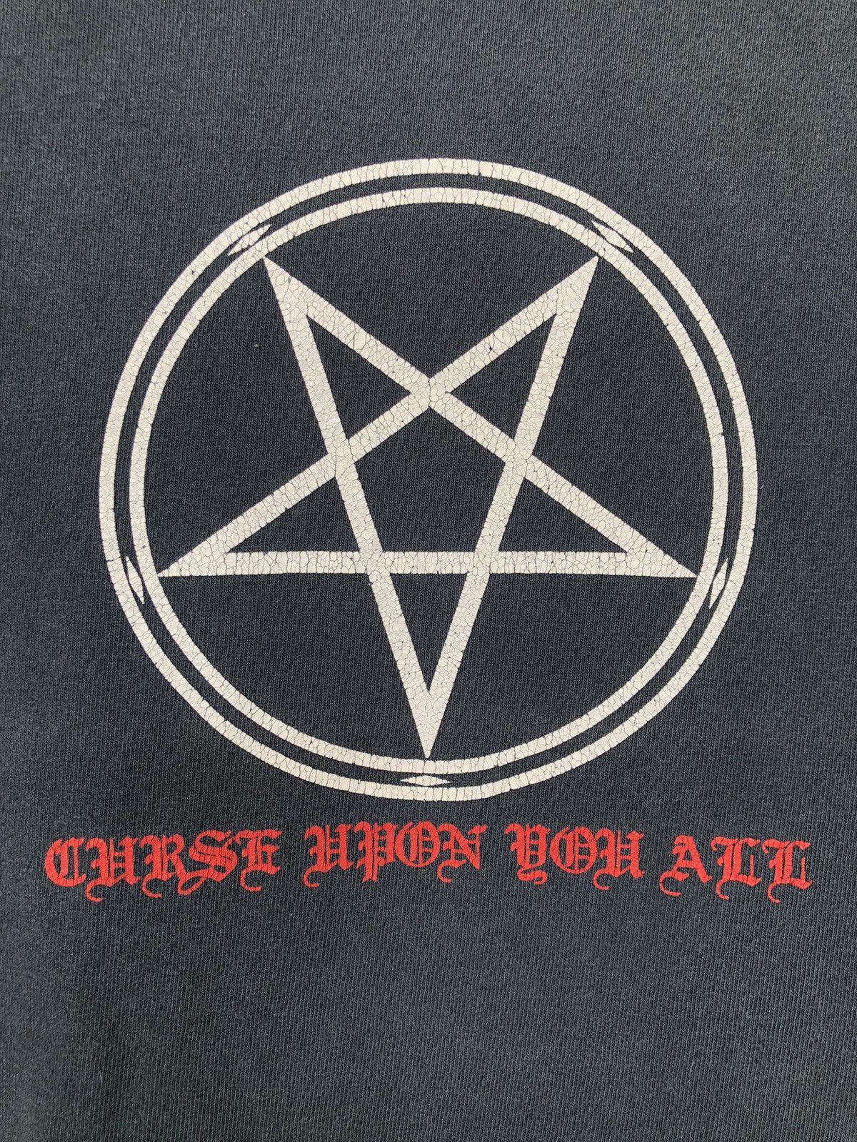 Band Tees Vintage 90s Pentagram Curse Upon You All Tee Size US M / EU 48-50 / 2 - 3 Thumbnail