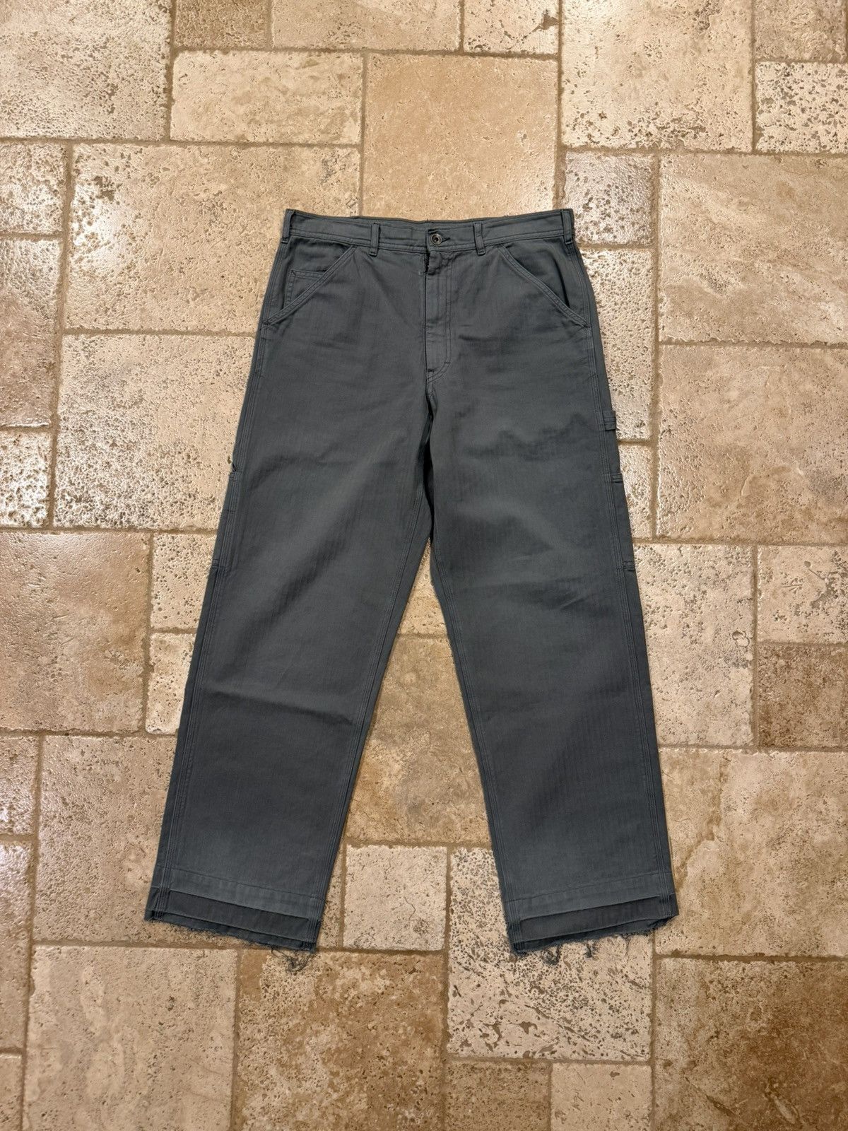 Maison Margiela Maison Margiela 5 Pockets Harringbone Striped Gray Trousers Size US 32 / EU 48 - 15 Thumbnail