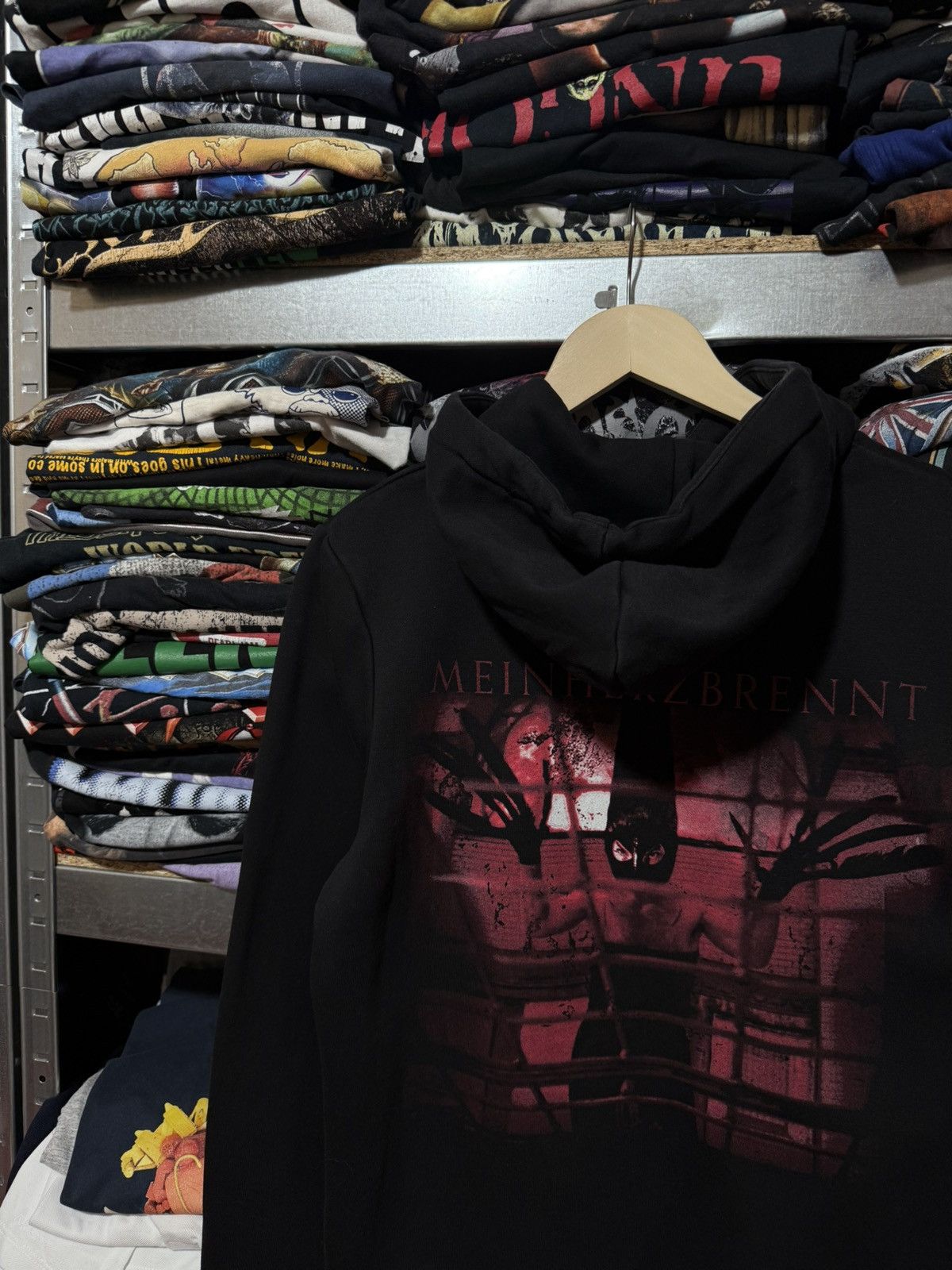 Band Tees × Vintage Vintage 2000’s Rammstein Mein Herz Brennt Band Retro Hoodie Size US S / EU 44-46 / 1 - 4 Thumbnail