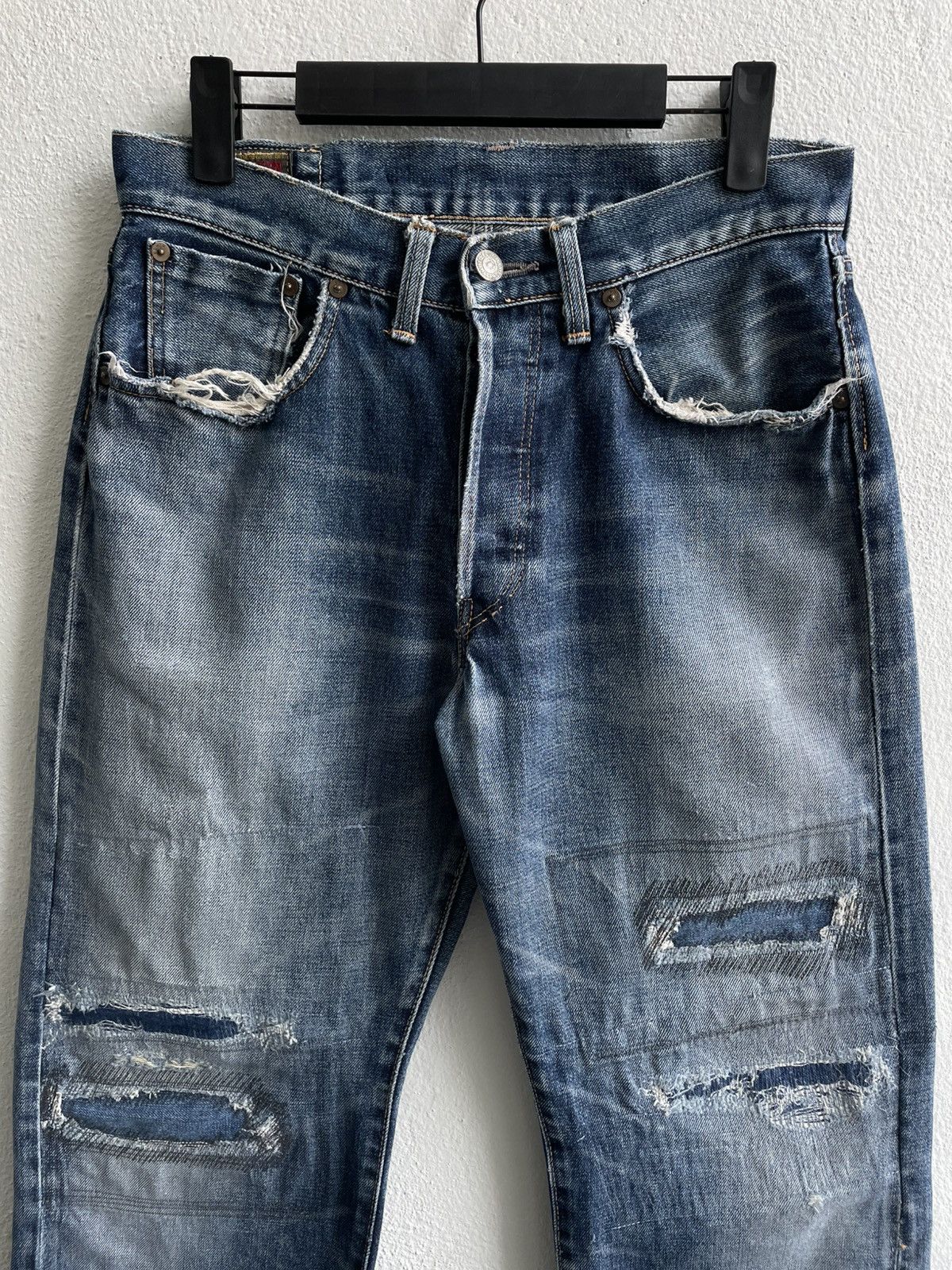 Edwin Vintage Distress Edwin Selvedge Inspired by Kapital Jeans Size US 30 / EU 46 - 3 Thumbnail