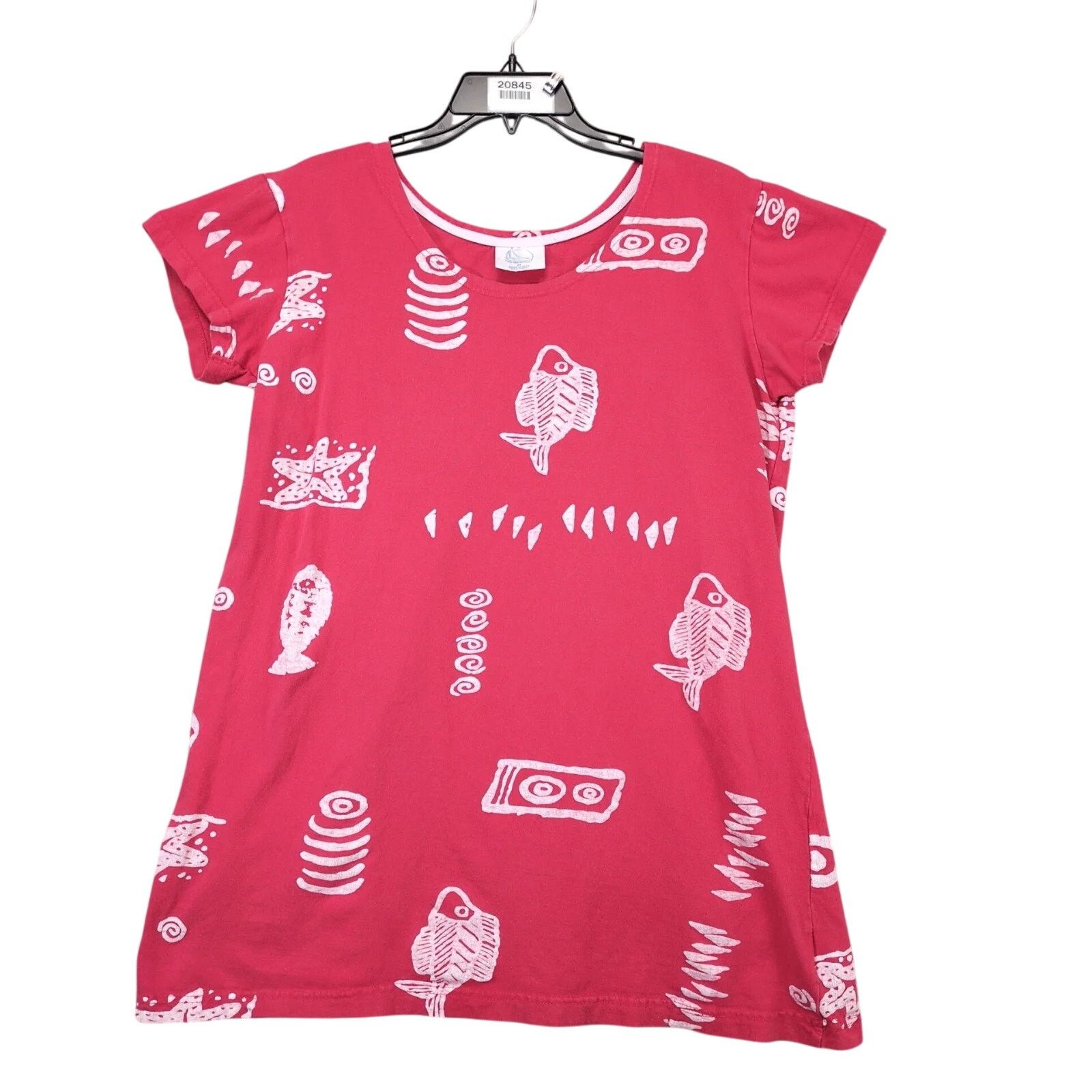 Other Magu Pink Tropical Fish Tribal A-Line T-Shirt Mini Dress M Size M / US 6-8 / IT 42-44 - 1 Thumbnail
