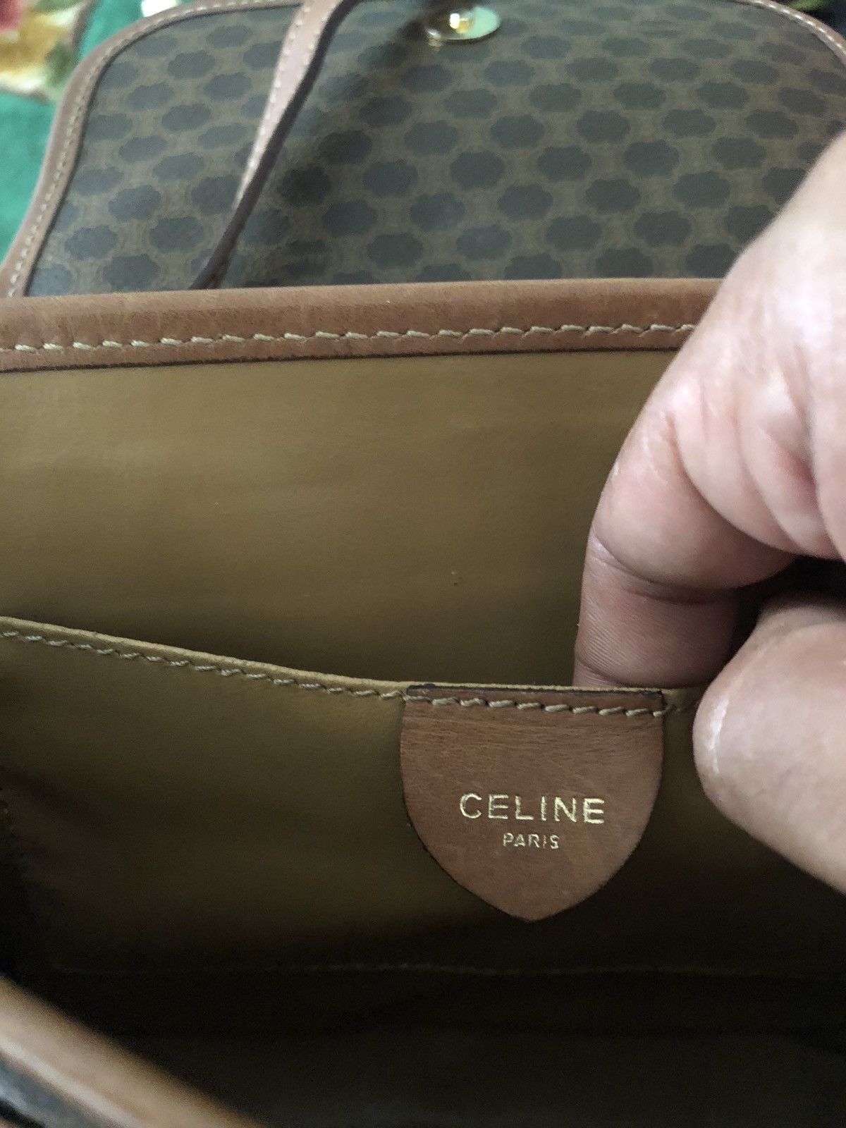 Celine × Vintage Celine Monogram Leather Clutch Bag Size ONE SIZE - 7 Thumbnail