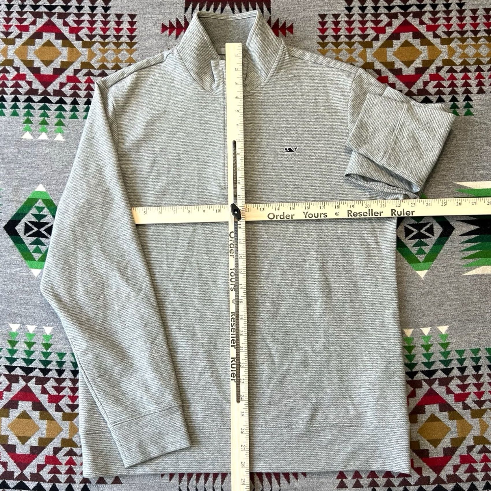 Vineyard Vines Vineyard Vines Performance Pullover 1/4 Zip Mens M Gray Long Sleeve Gym C3 Size US M / EU 48-50 / 2 - 3 Thumbnail