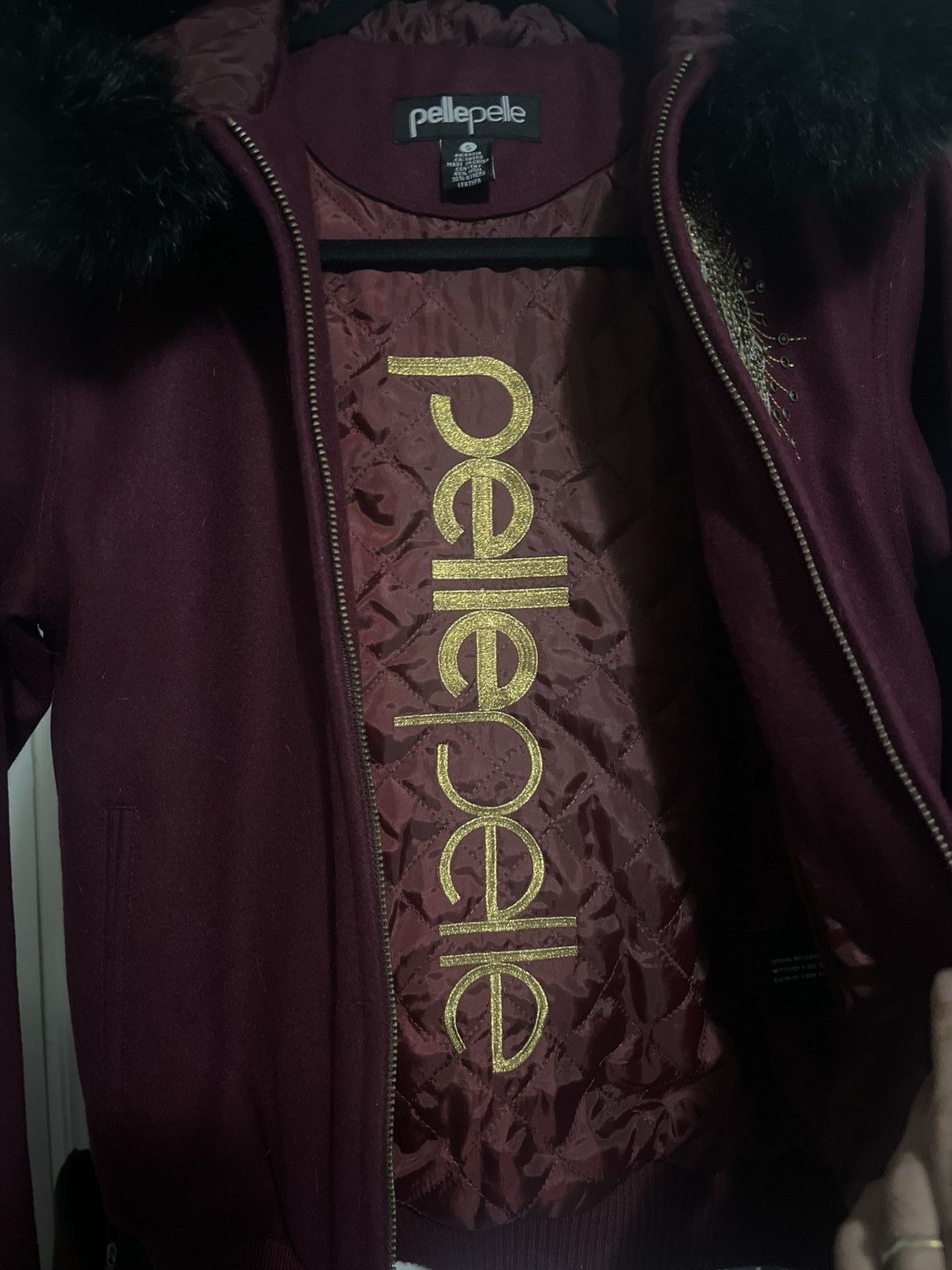 Pelle Pelle Fur hooded wool zip zip Size US S / EU 44-46 / 1 - 4 Thumbnail