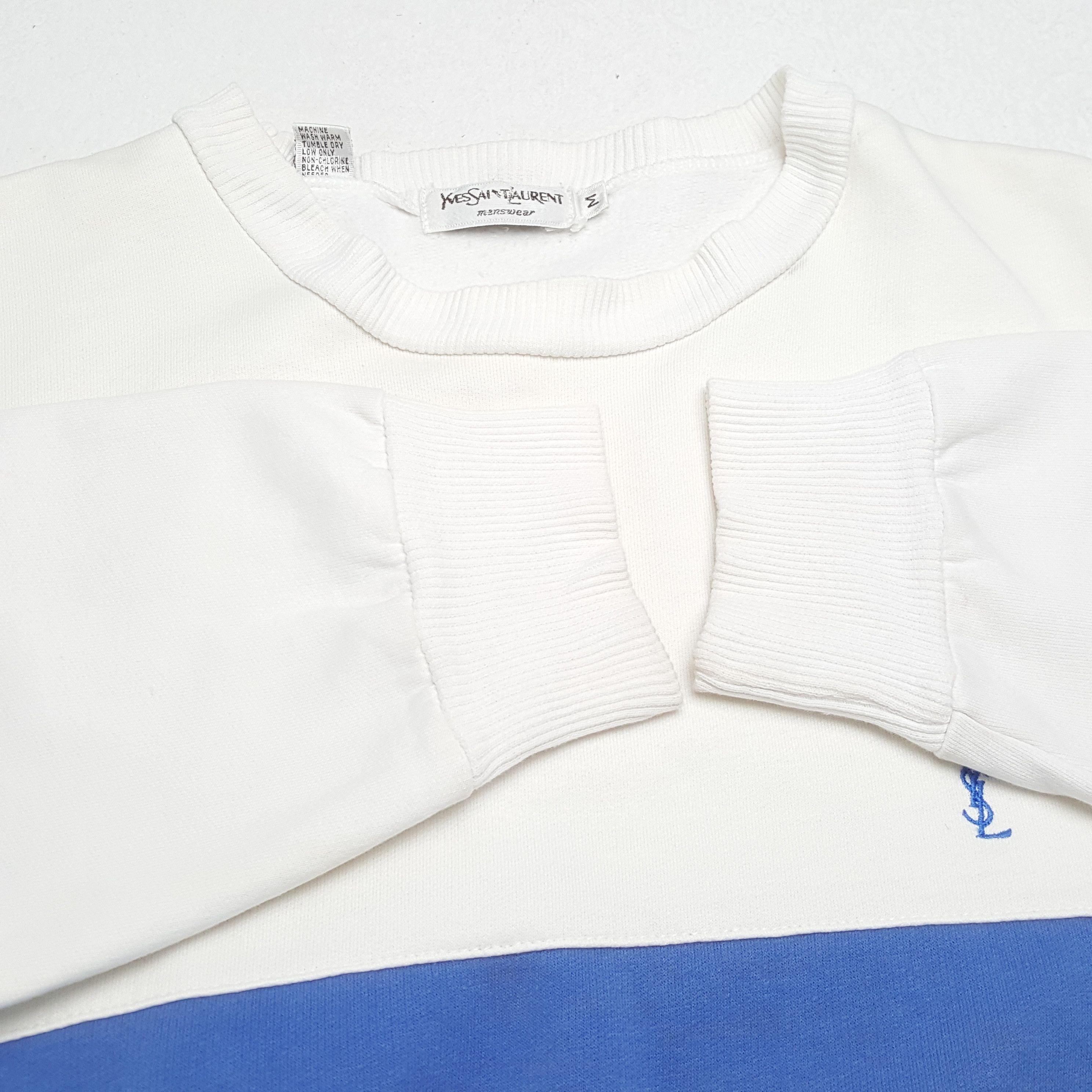 Vintage × Yves Saint Laurent YVES SAINT LAURENT Fashion Brand Small Logo Sweatshirt Size US M / EU 48-50 / 2 - 7 Thumbnail