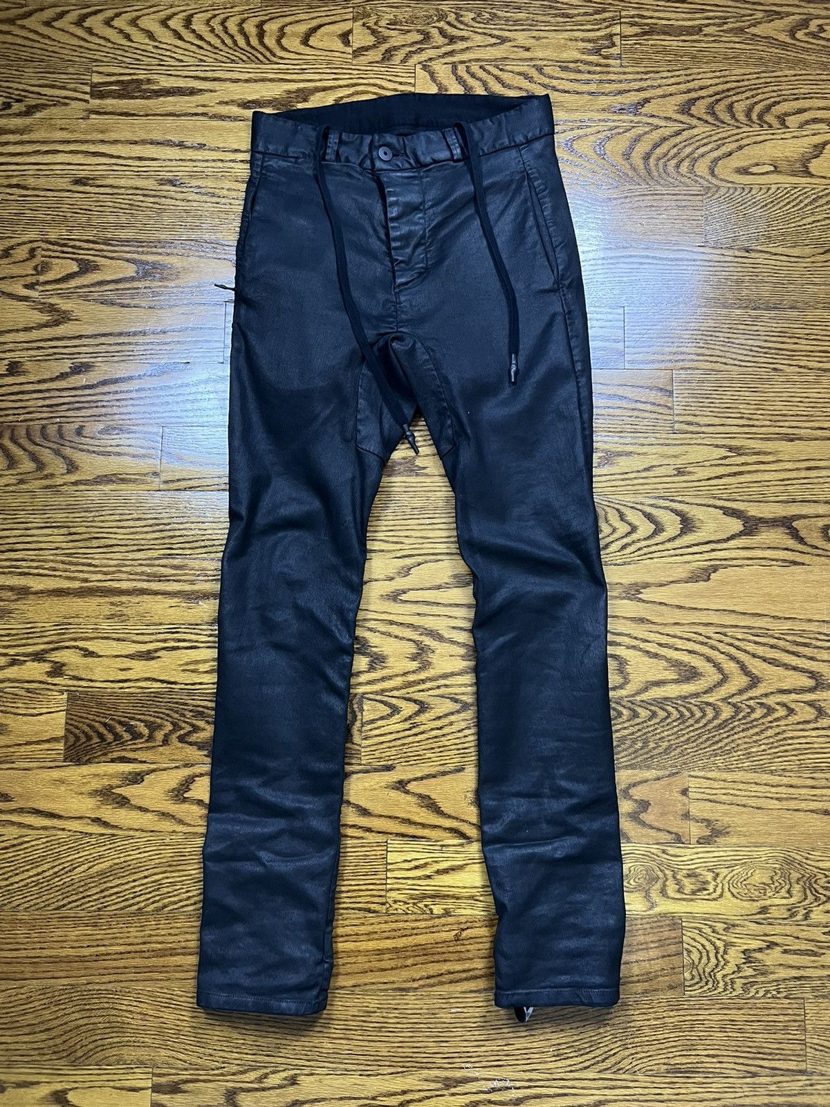 image of Boris Bidjan Saberi P11 Waxed Denim in Black, Men's (Size 30)