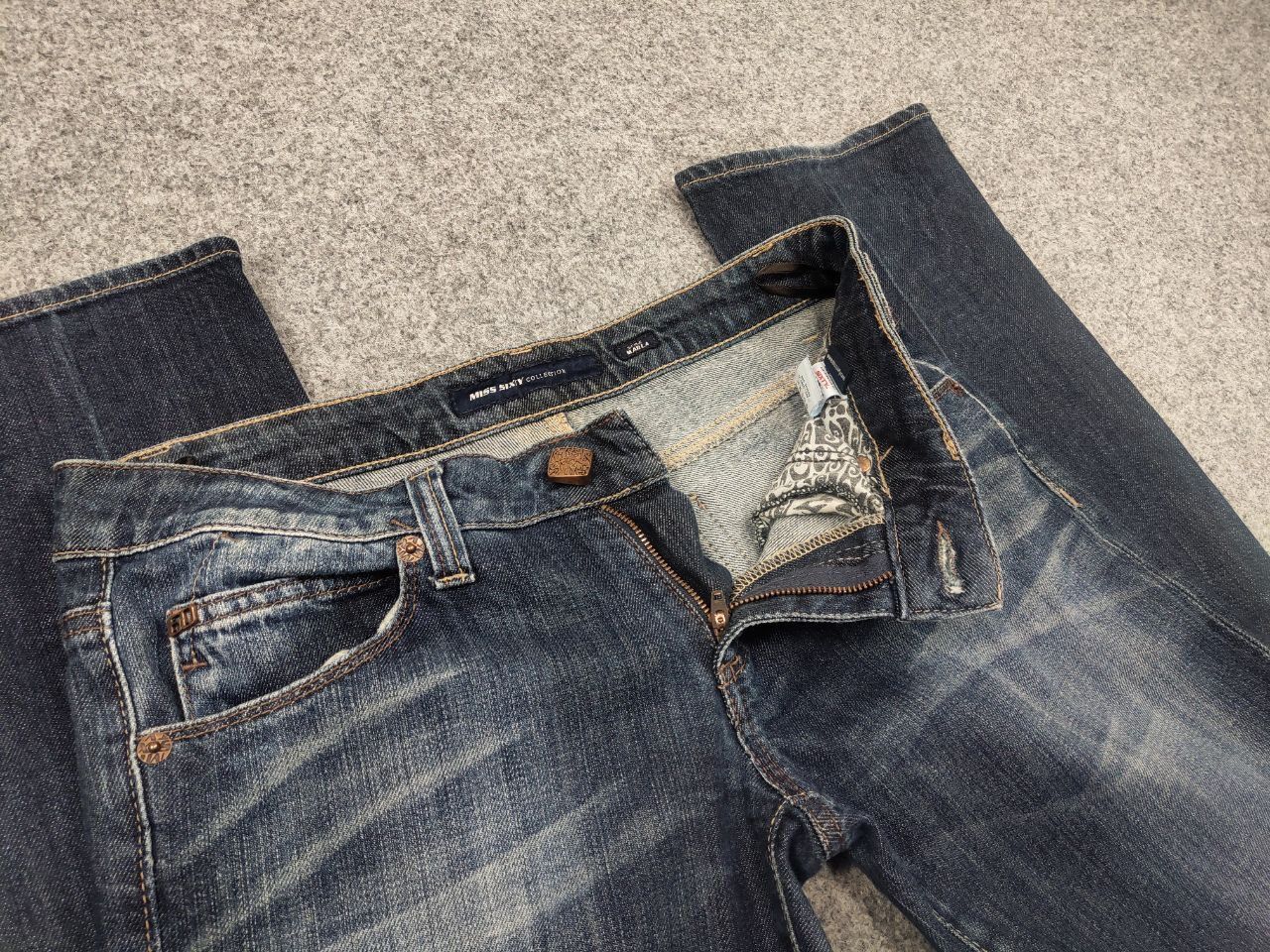 Miss Sixty Miss Sixty Vintage Y2K Marla Styl Low Rise Faded Denim Jeans Size 30" / US 8 / IT 44 - 8 Thumbnail