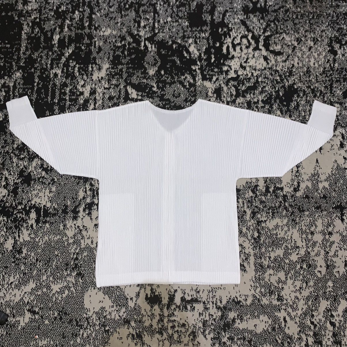 Homme Plisse Issey Miyake White Pleats Please Issey Miyake Snap Button Pleated Jacket Size M / US 6-8 / IT 42-44 - 8 Thumbnail