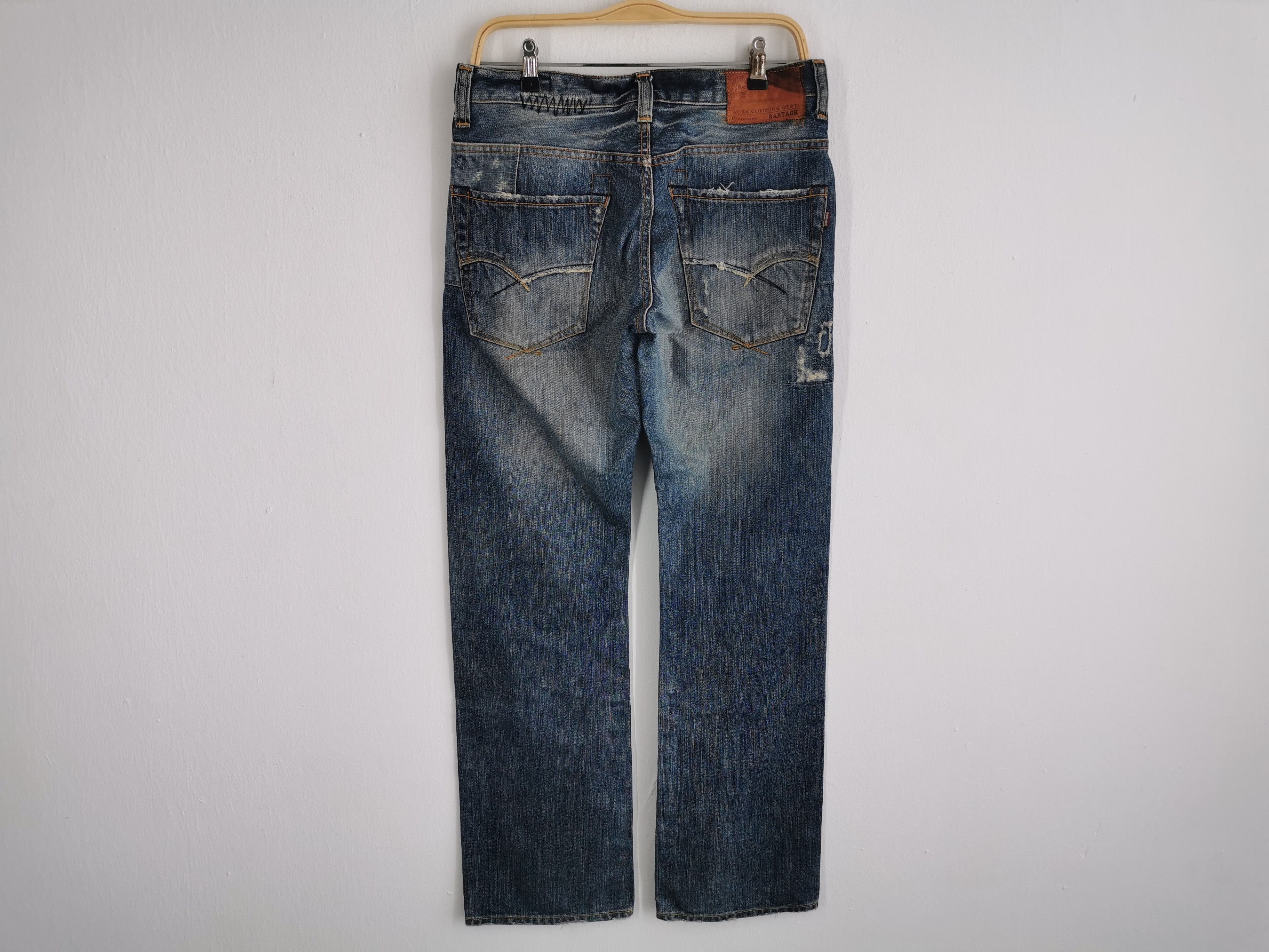 Vintage Distressed Vintage 90's Bartack Selvedge Denim Size M Size US 33 - 3 Thumbnail