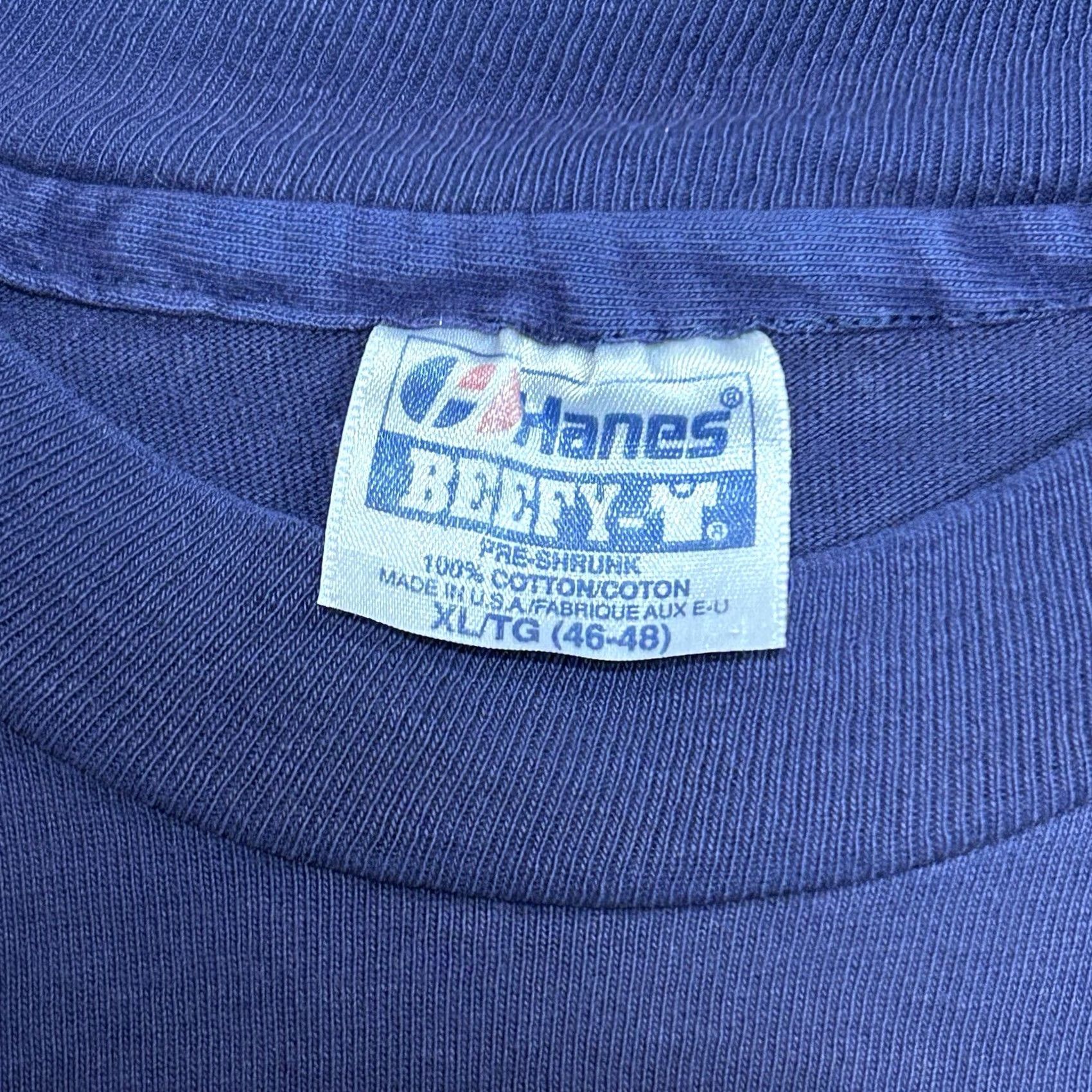 Hanes VINTAGE Hawaii Islands T-Shirt Blue XL USA Made Short Sleeve Tee Size US XL / EU 56 / 4 - 5 Thumbnail