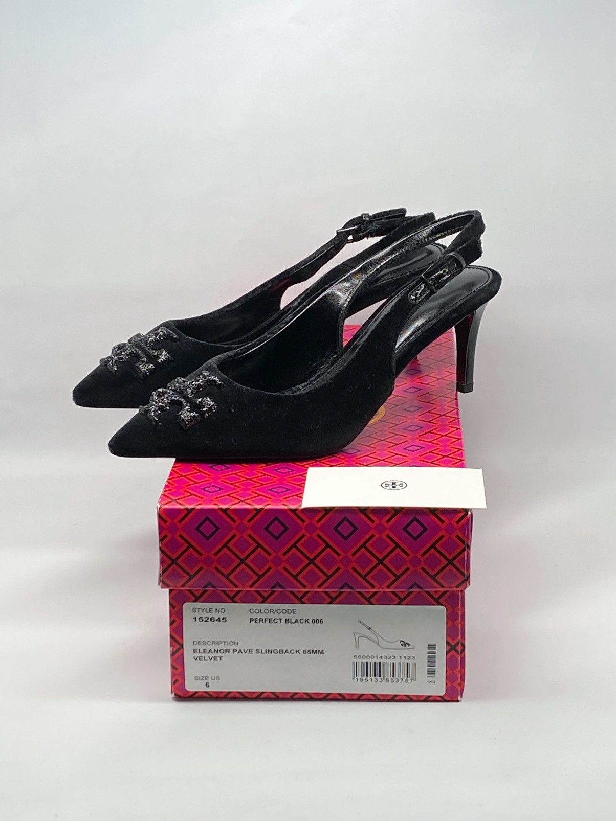 Tory Burch Tory Burch Eleanor Velvet Slingback Pointed Toe Pump size 6 Size US 6 / IT 36 - 13 Thumbnail