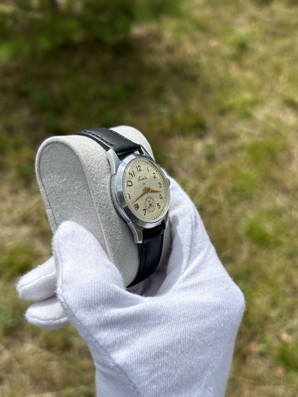 Vintage Vintage Watch Pobeda USSR Soviet Mechanical Authentic 1950s Size ONE SIZE - 14 Thumbnail