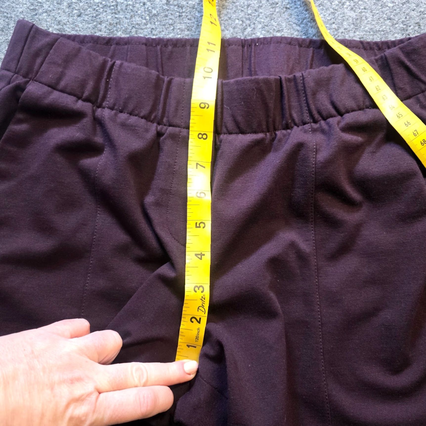 J. Jill J Jill Pants Womens Medium Petite Purple Ponte Slim Leg Stretch Capsule Casual Size 32" / US 10 / IT 46 - 6 Thumbnail