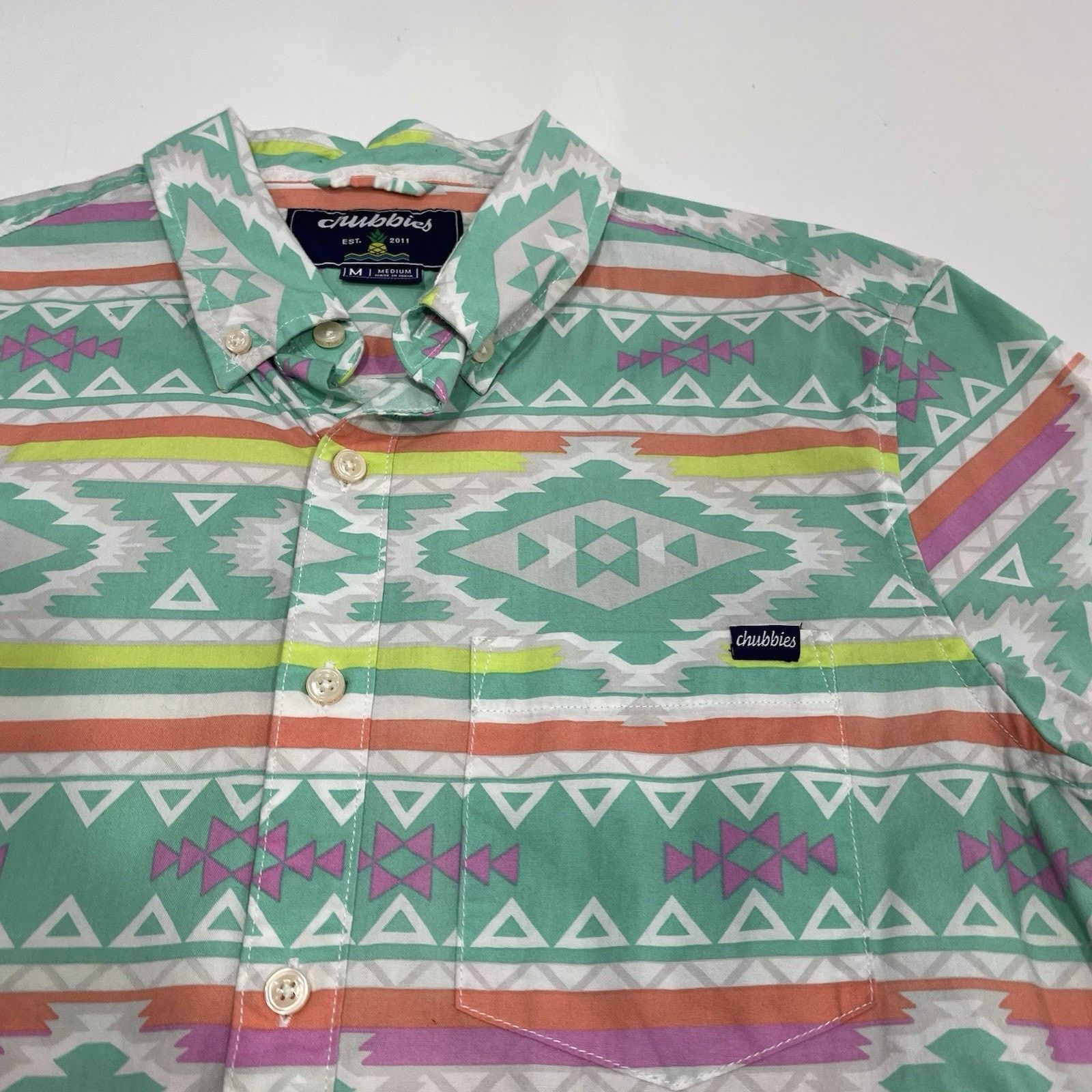 Chubbies Chubbies Friday Shirt M Pastel Aztec Zona Southwestern Size US M / EU 48-50 / 2 - 4 Thumbnail