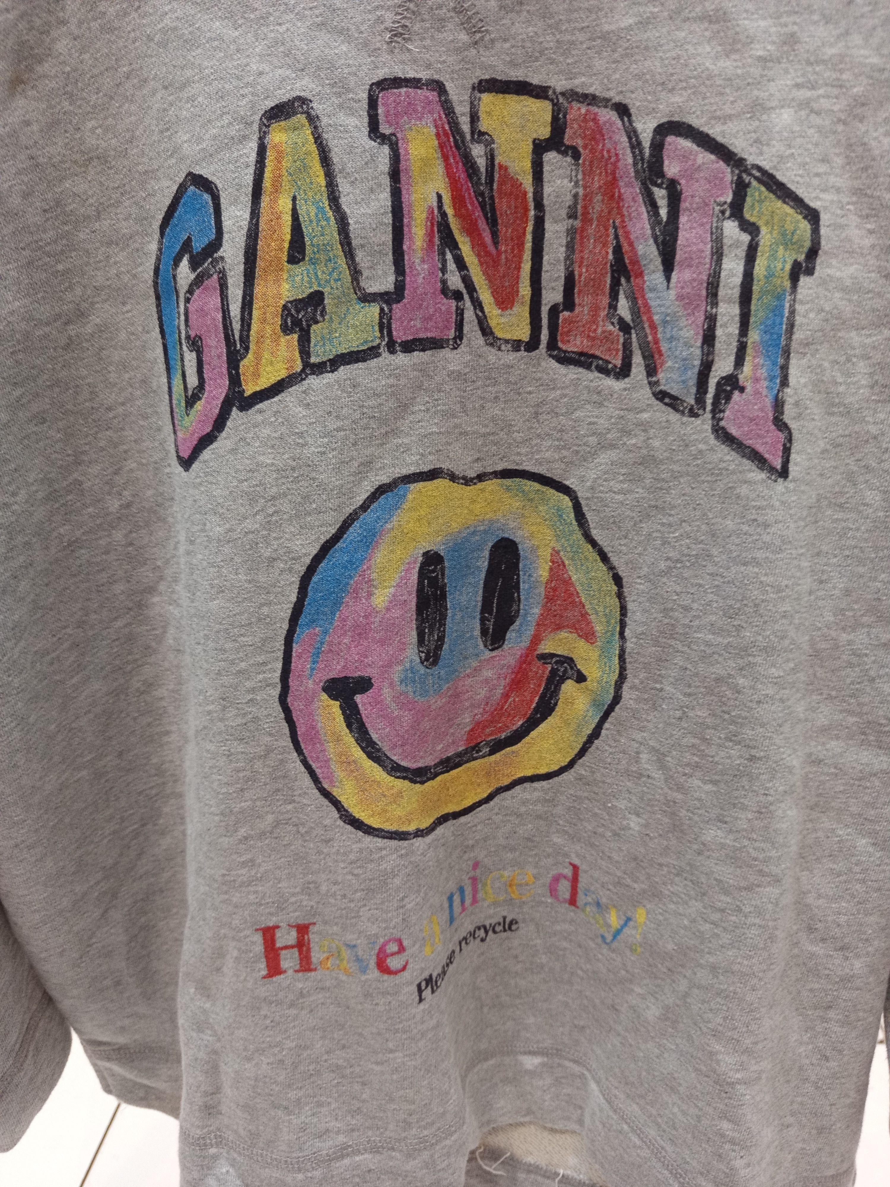 Ganni Ganni Rainbow Smiley Sweatshirt Size M / US 6-8 / IT 42-44 - 5 Thumbnail