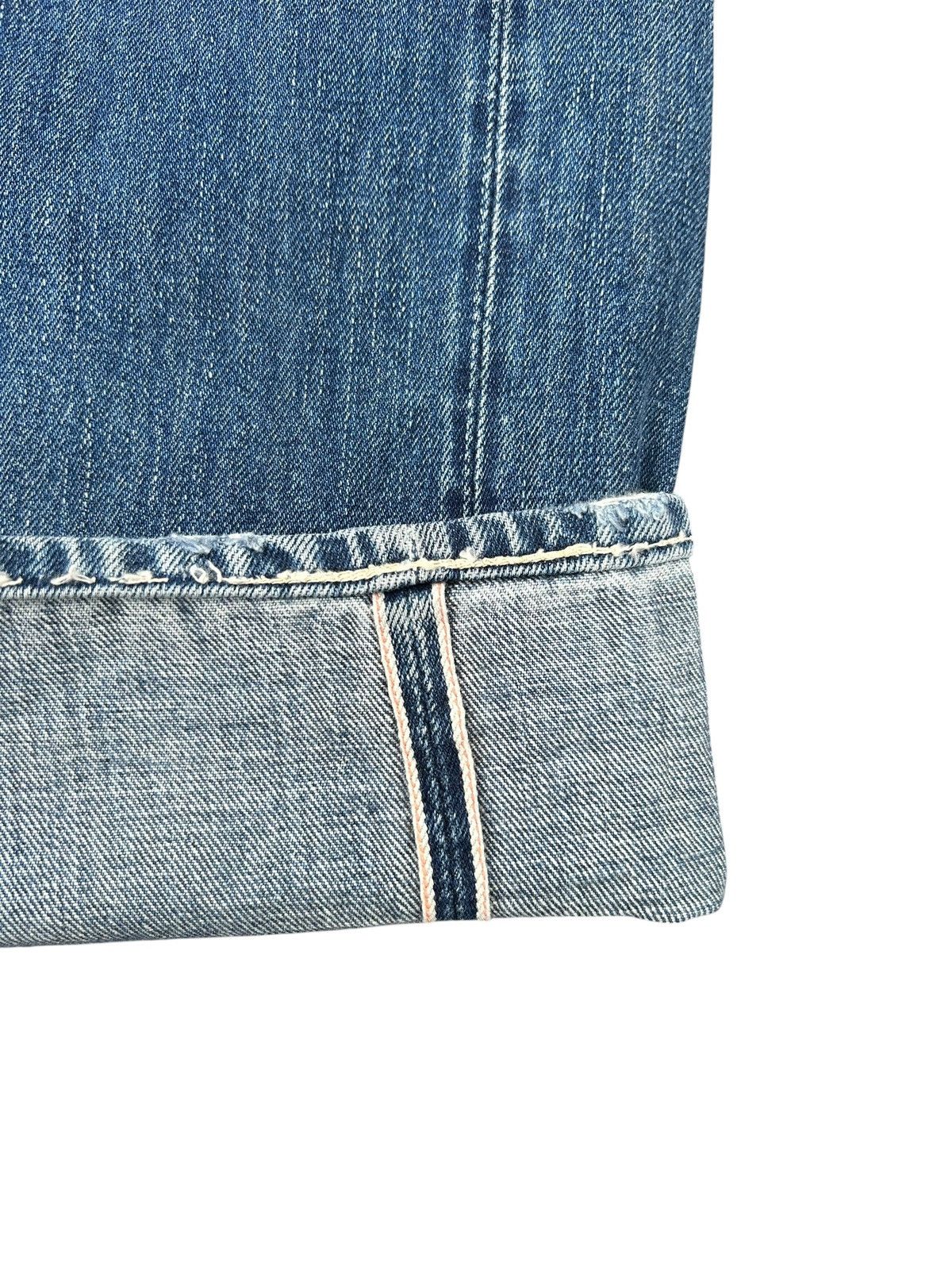 Kapital Vintage Levis Big E Selvedge Thrashed Denim Jeans Size US 30 / EU 46 - 3 Thumbnail