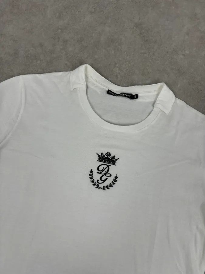 Dolce & Gabbana Dolce & Gabbana White Short Sleeves Logo T-Shirt Size XS / US 0-2 / IT 36-38 - 4 Thumbnail