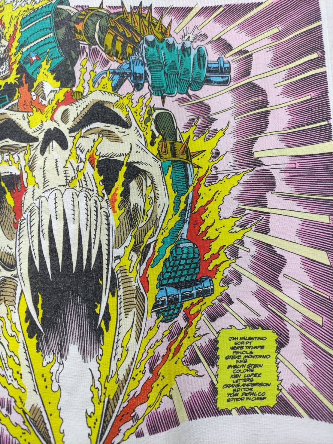 DC Comics Marvel Celebrating 80 Years x Neff " Ghost Rider " T-Shirt Size US XL / EU 56 / 4 - 4 Thumbnail