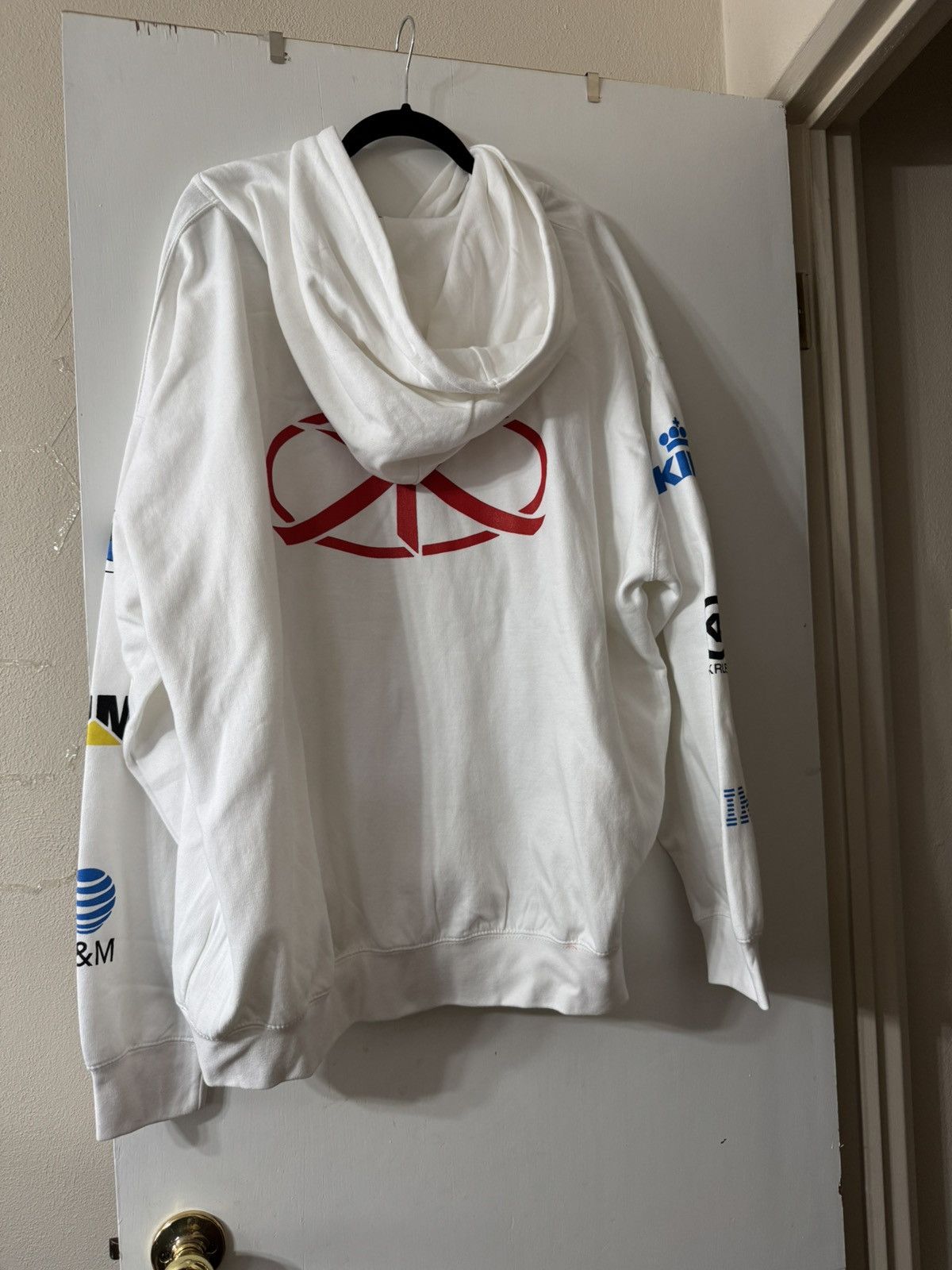 Kim Krueger White Kim Krueger Presented By Logo Graphic Hoodie. Size US XXL / EU 58 / 5 - 3 Thumbnail
