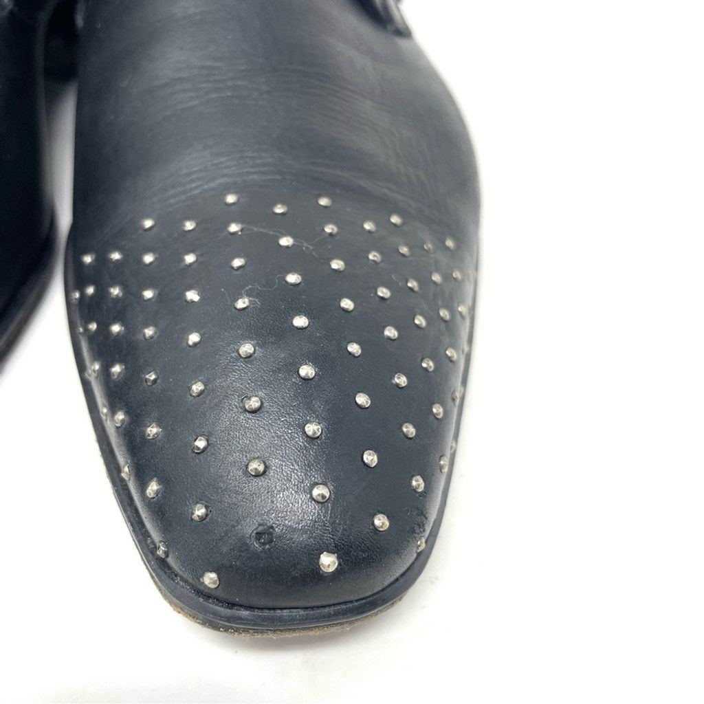 Versace Versace Studded Toe Black Leather Monk Dress Shoes Size 41 Size US 8 / EU 41 - 12 Thumbnail