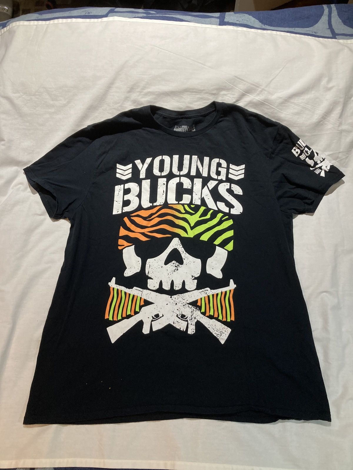 Japanese Brand NJPW Young Bucks Bullet Club T-shirt, size Large Size US L / EU 52-54 / 3 - 1 Thumbnail