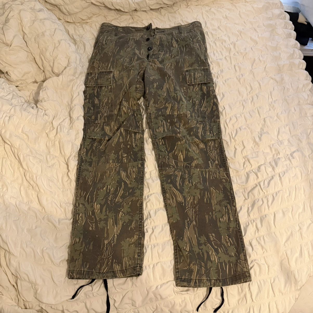 Vintage Camo Camouflage Army Military Cargo Pants