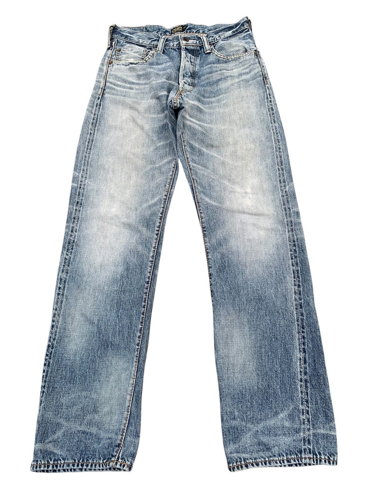 Kapital COOTIE SELVEDGE RUSTY MUDWASH JAPANESE DISTRESSED DENIM Size US 28 / EU 44 - 4 Thumbnail