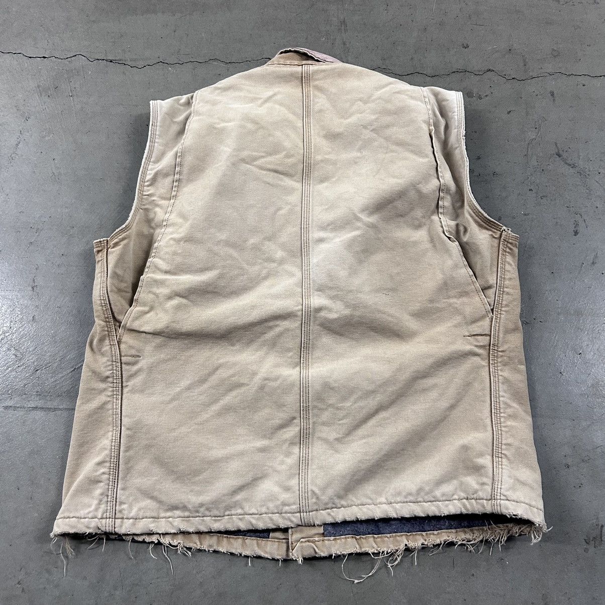 Carhartt × Vintage Vintage 90s carhartt cut off chore jacket vest Size US XL / EU 56 / 4 - 2 Thumbnail
