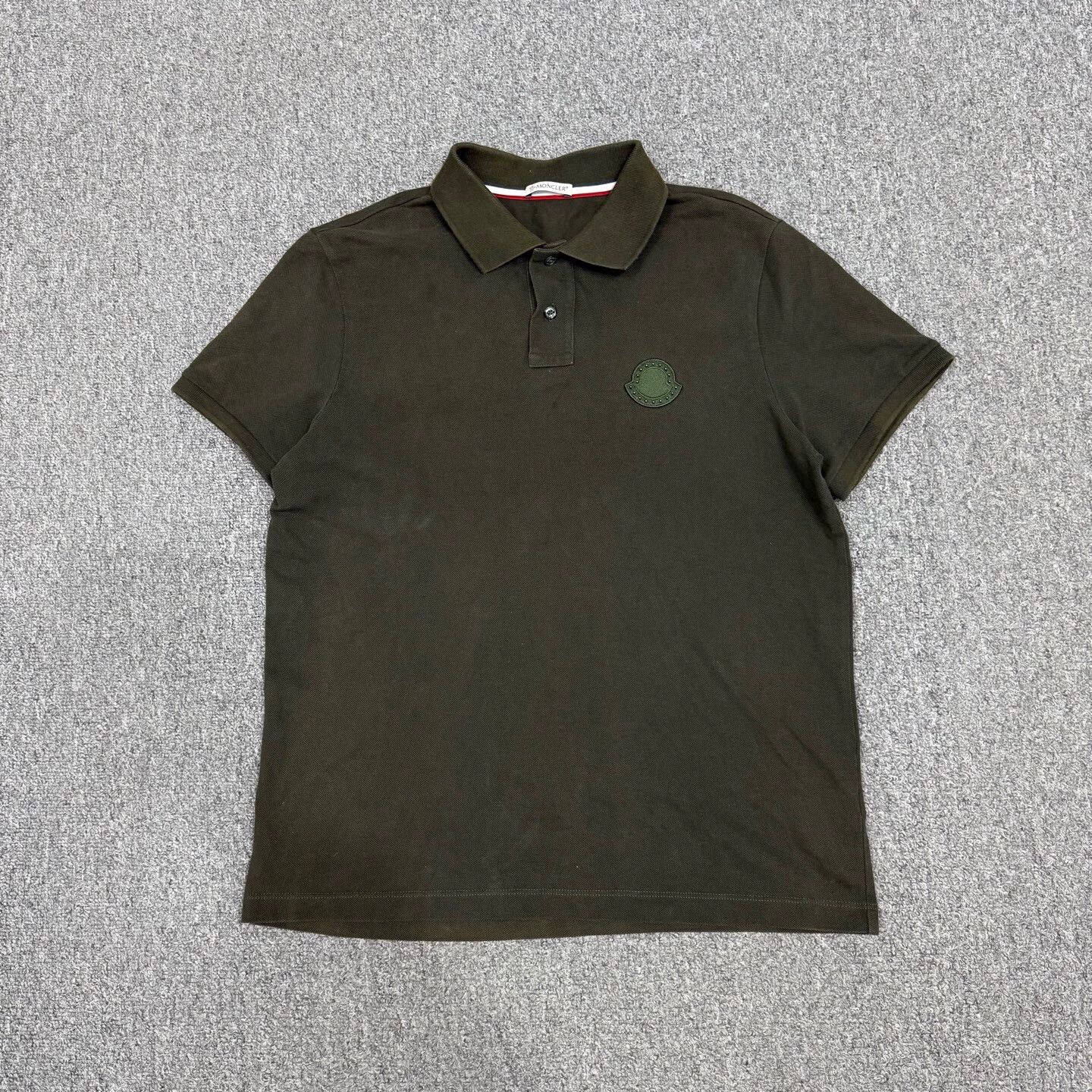 Moncler Moncler Deep Green Chest Logo Short-Sleeve Polo M Mint Size M / US 6-8 / IT 42-44 - 1 Thumbnail