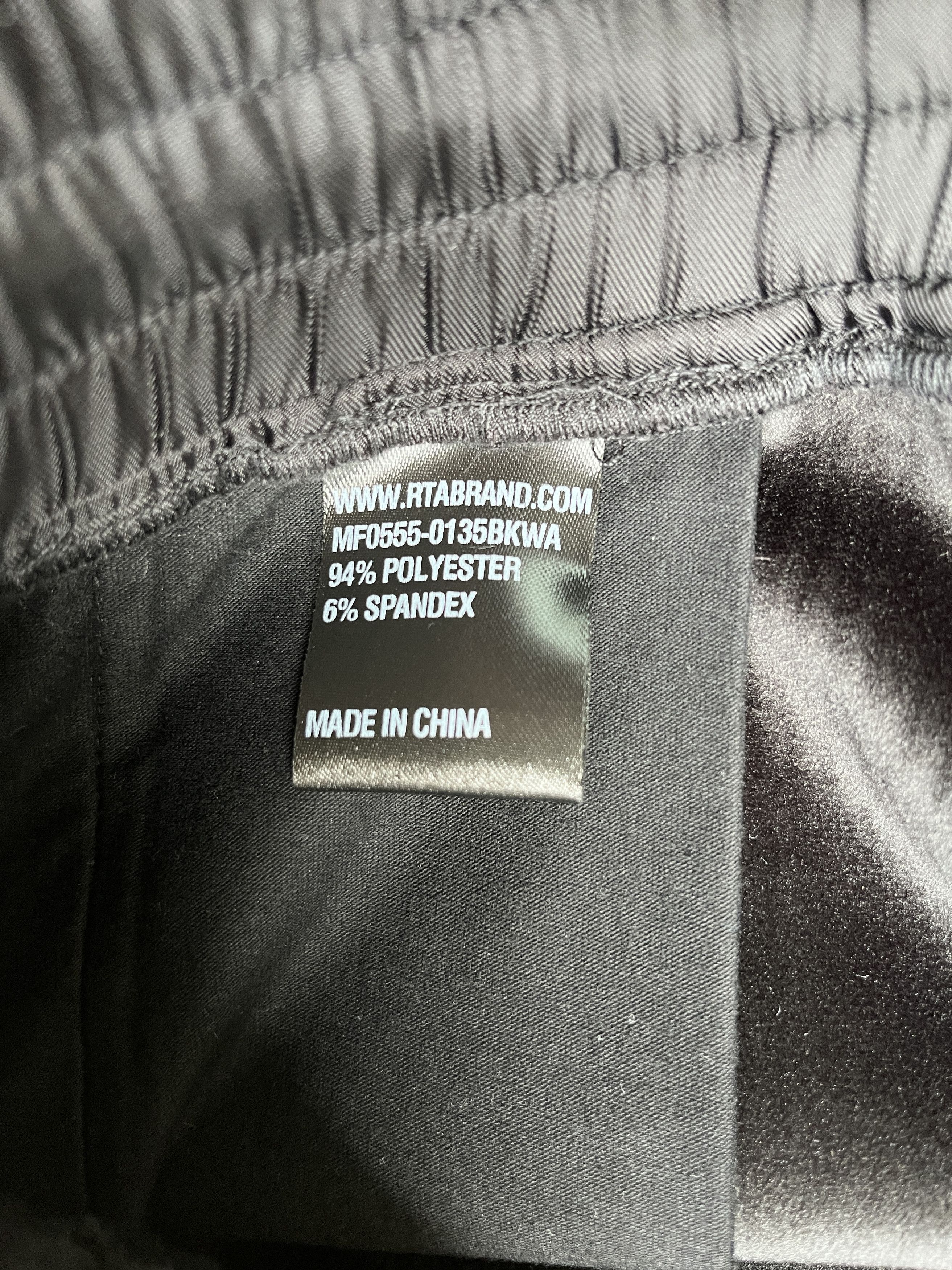 Rta RTA Velour Corduroy Pants Black Size XL Size US 34 / EU 50 - 4 Thumbnail