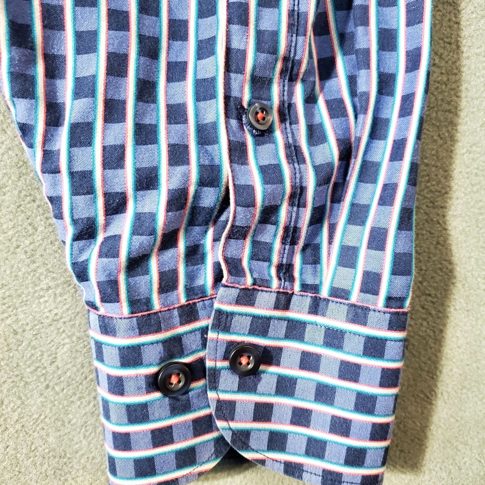Tommy Bahama Tommy Bahama Shirt Mens Size XL Blue Purple Check Island Modern Fit Long Sleeve Size US XL / EU 56 / 4 - 2 Thumbnail