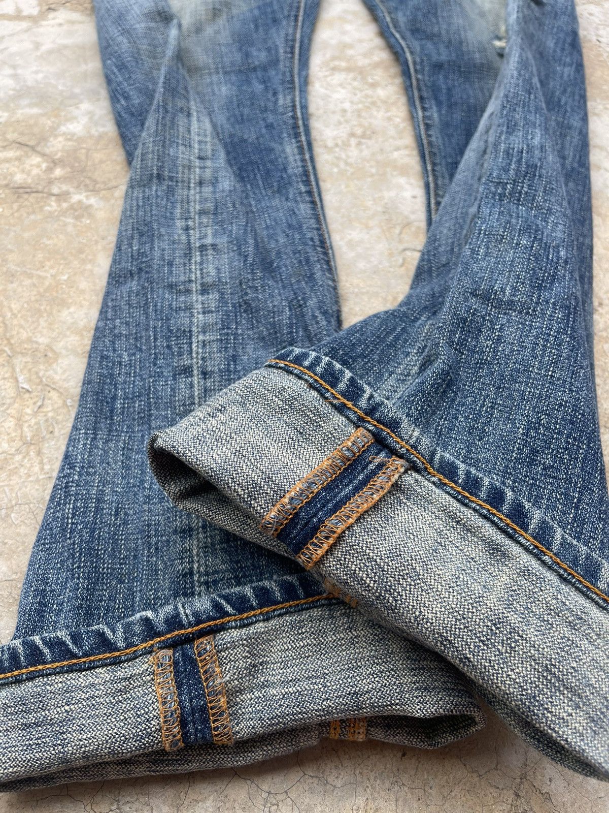 Nudie Jeans Nudie Jeans Co. Even Steven "Heaven Broken Blue" Distressed Size US 32 / EU 48 - 21 Thumbnail