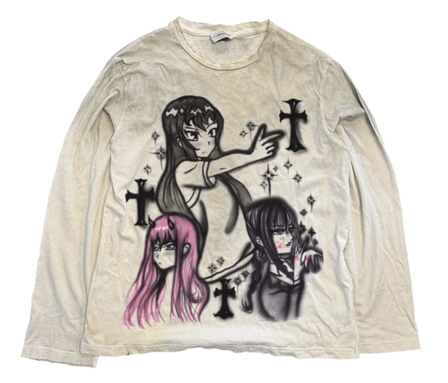 Japanese Brand Anime Graphic Vintage T Shirts Size US XL / EU 56 / 4 - 1 Thumbnail