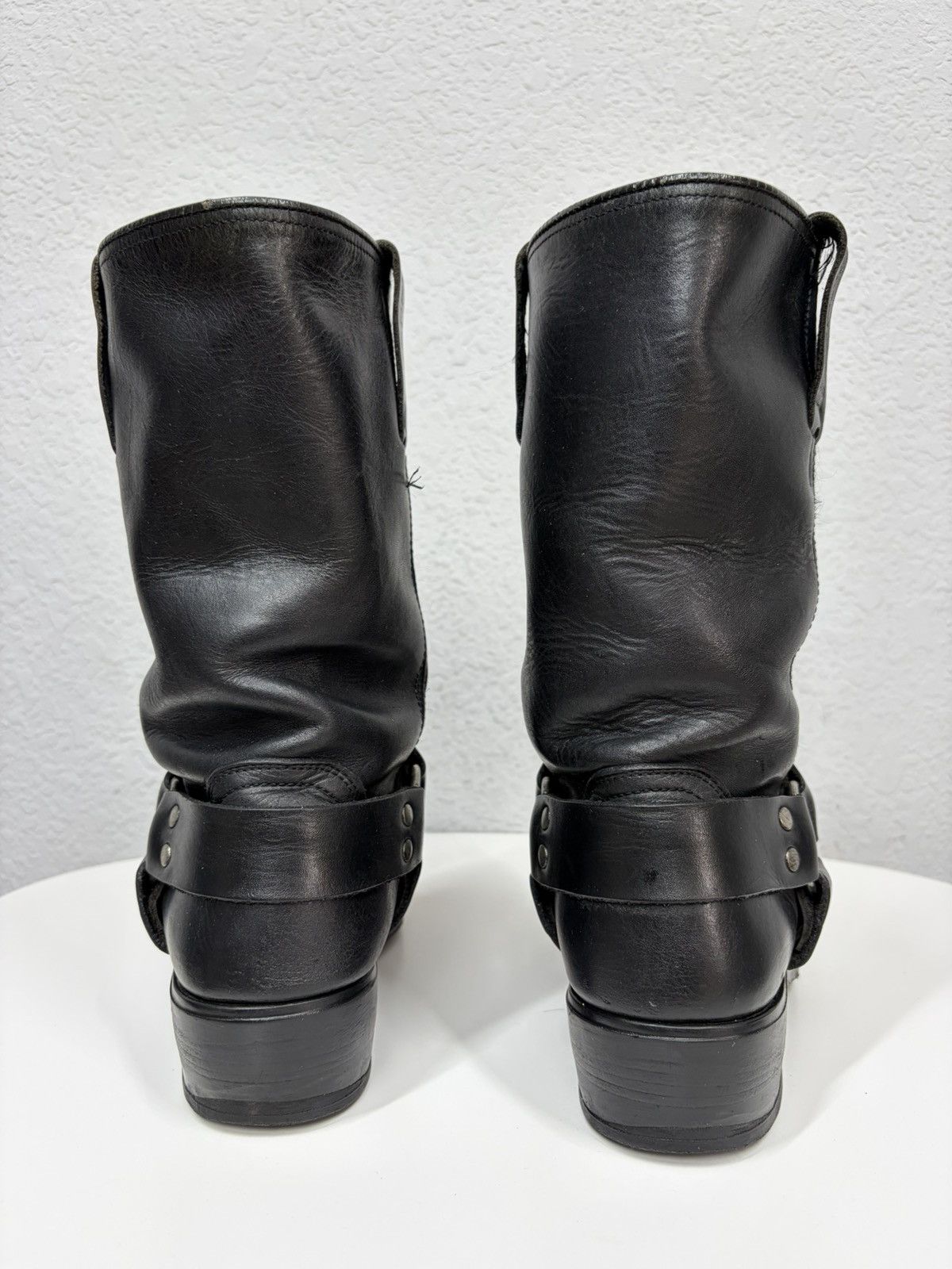 If Six Was Nine Vintage Harley Davidson Guidi Style High Leather Biker Boots Size US 8 / EU 41 - 8 Thumbnail