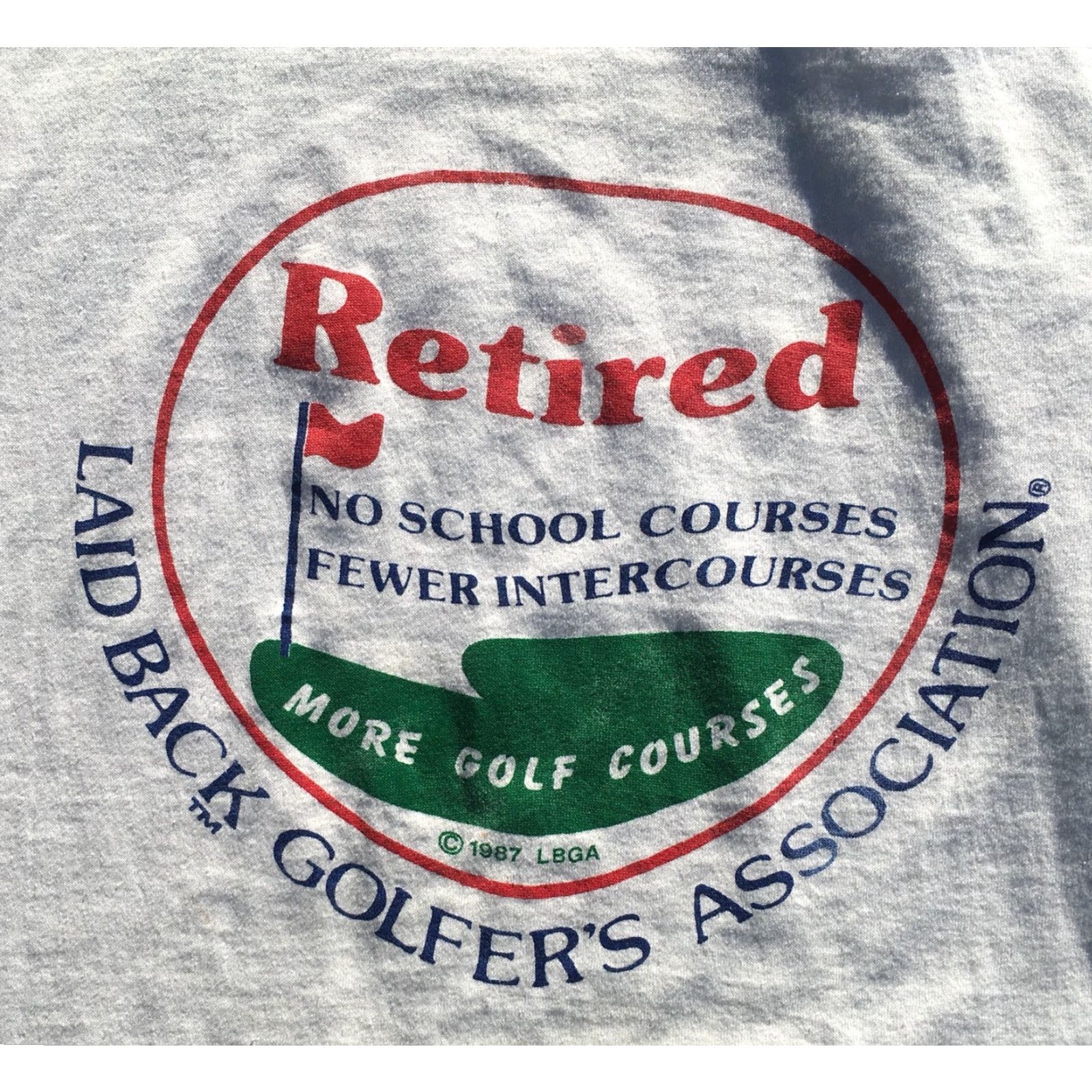 Vintage VINTAGE Laid Back Golfers Association T Shirt LBGA c 1987 White Men L Screen Stars Vintage Golf Shirt Size US L / EU 52-54 / 3 - 3 Thumbnail