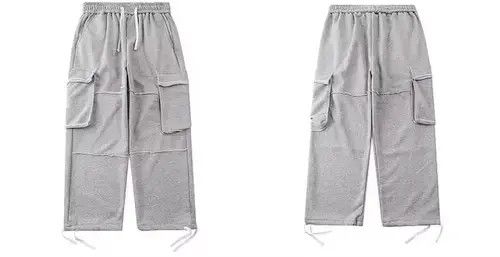 Jean 21SS Indigo Union Japan Grey Multi Pockets Sweatpants Size US 32 / EU 48 - 3 Thumbnail