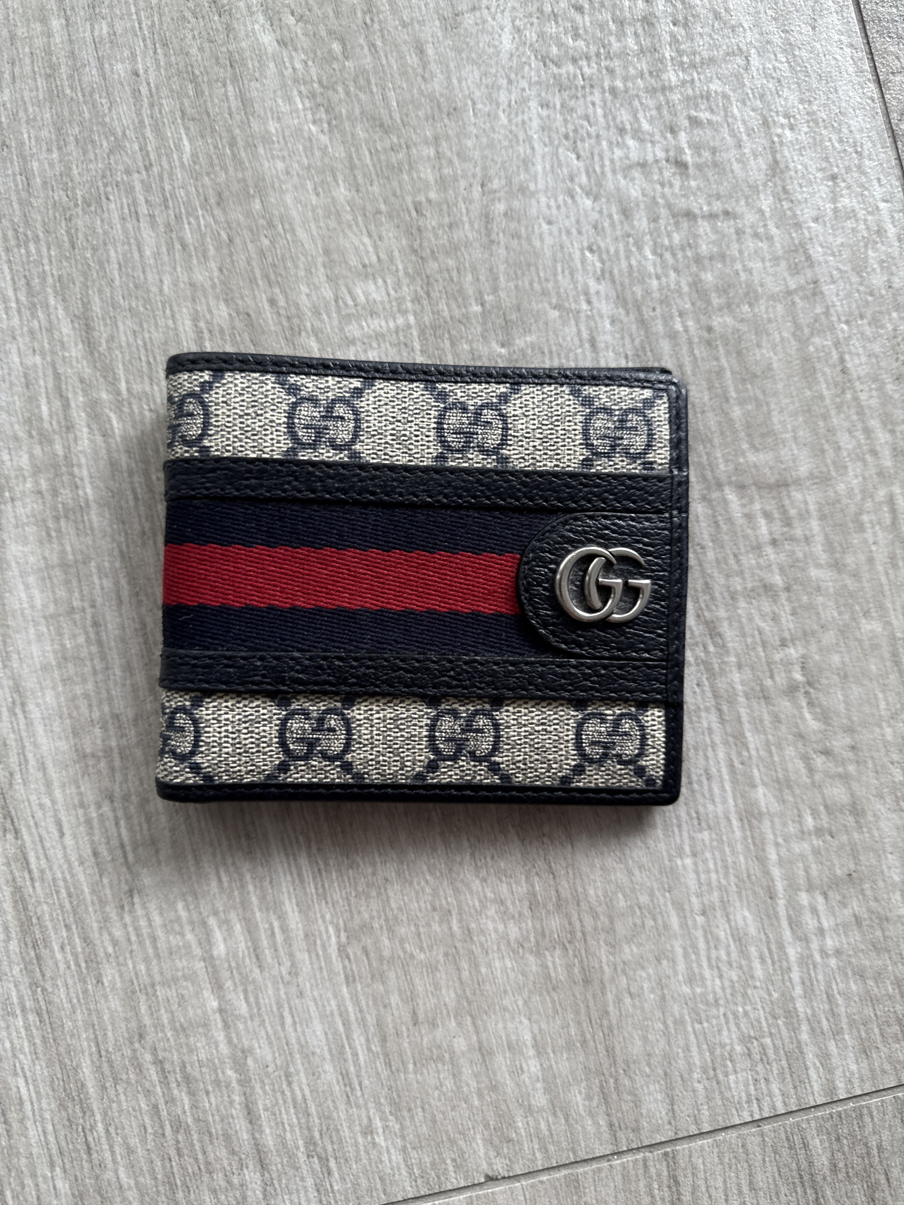 GUCCI X MLB Guccissima SF Giants Embroidered Bi-Fold Wallet