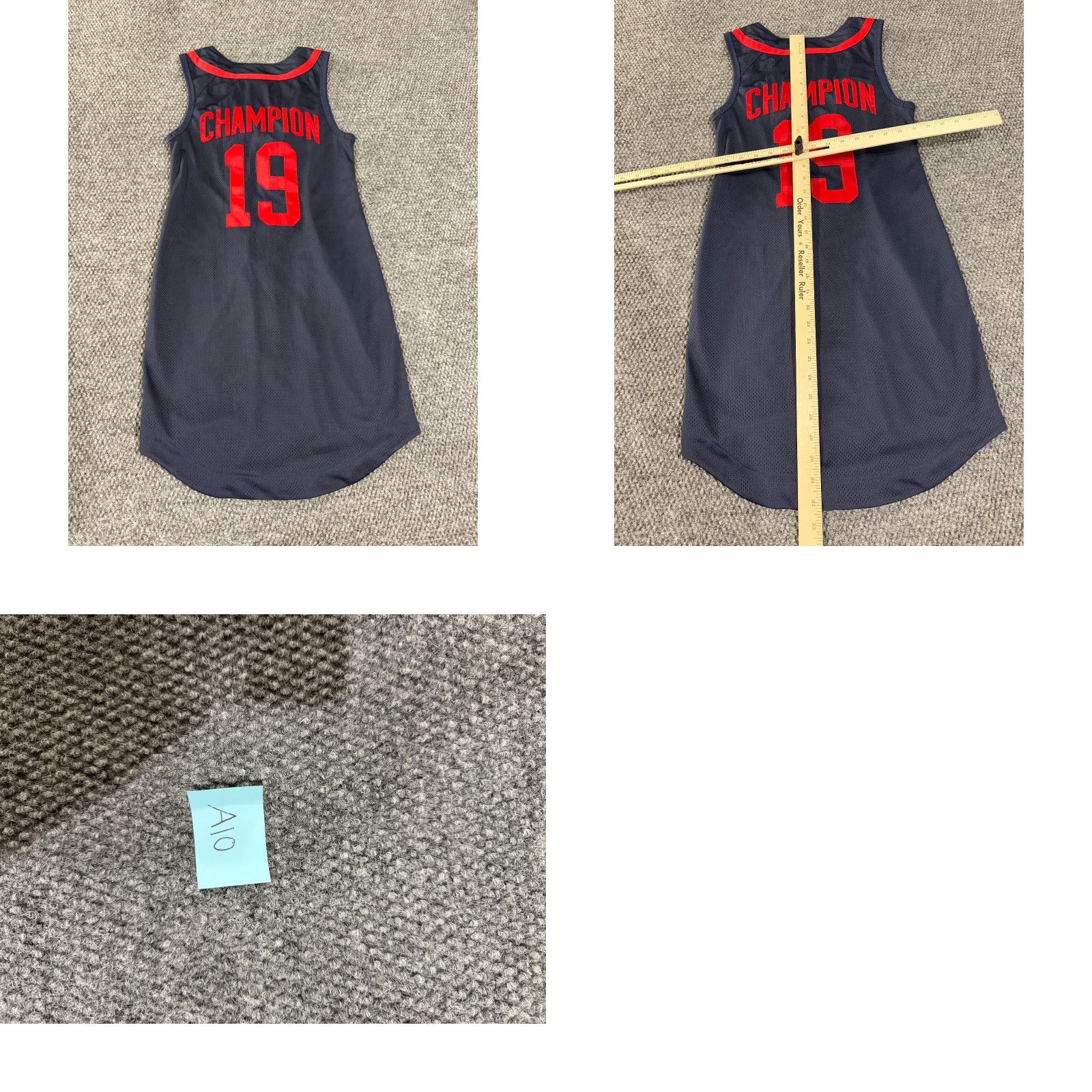 Champion Champion blue sleeveless crown baseball dress womens xs snap logo jersey puff sleeve knee length lined A-Line solid knit polyester Size XS / US 0-2 / IT 36-38 - 8 Thumbnail